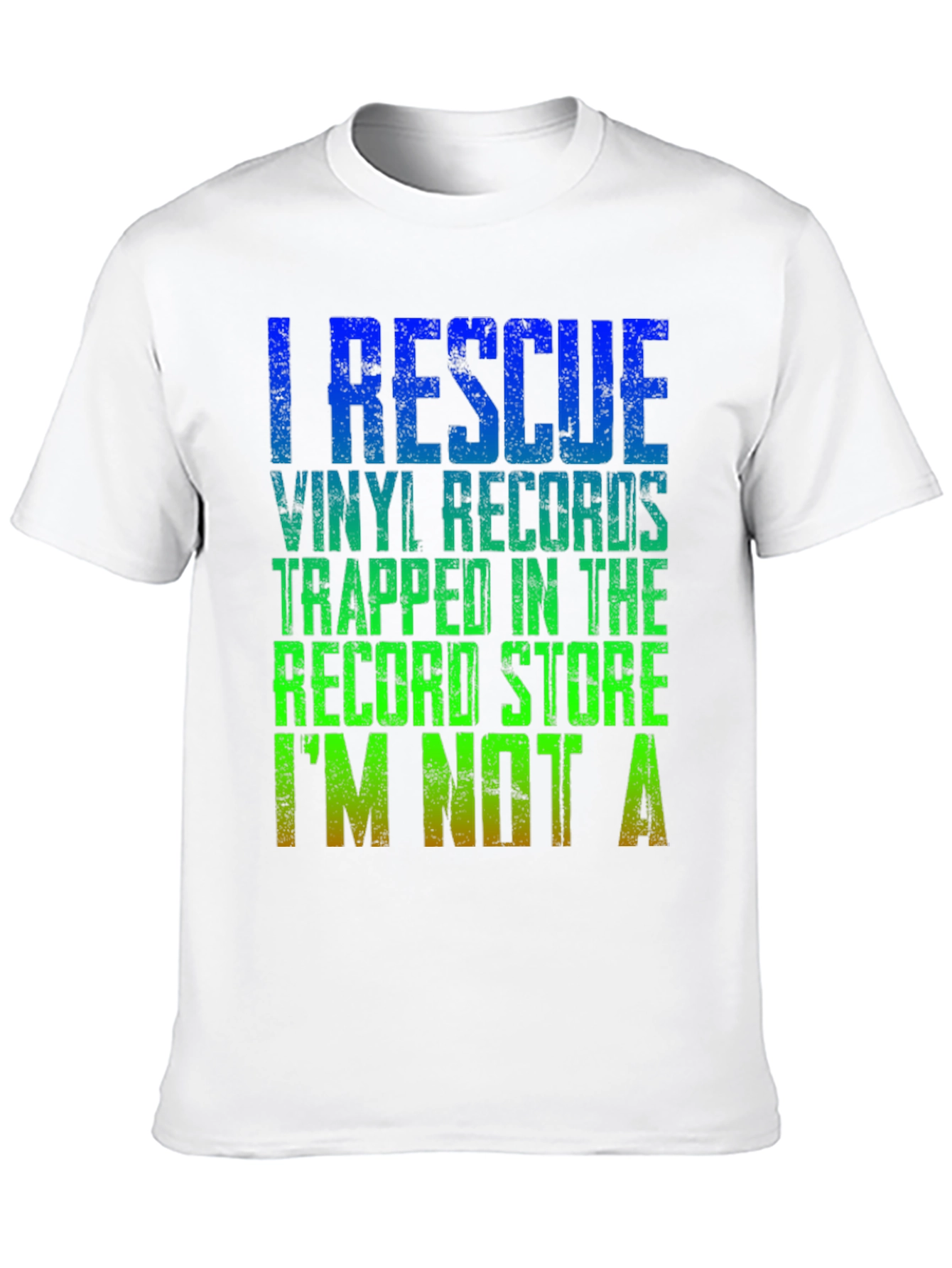 I Rescue Vinyl Records Graphic T-Shirt