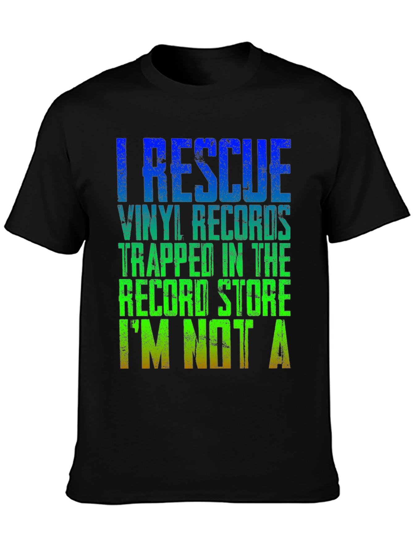 I Rescue Vinyl Records Graphic T-Shirt