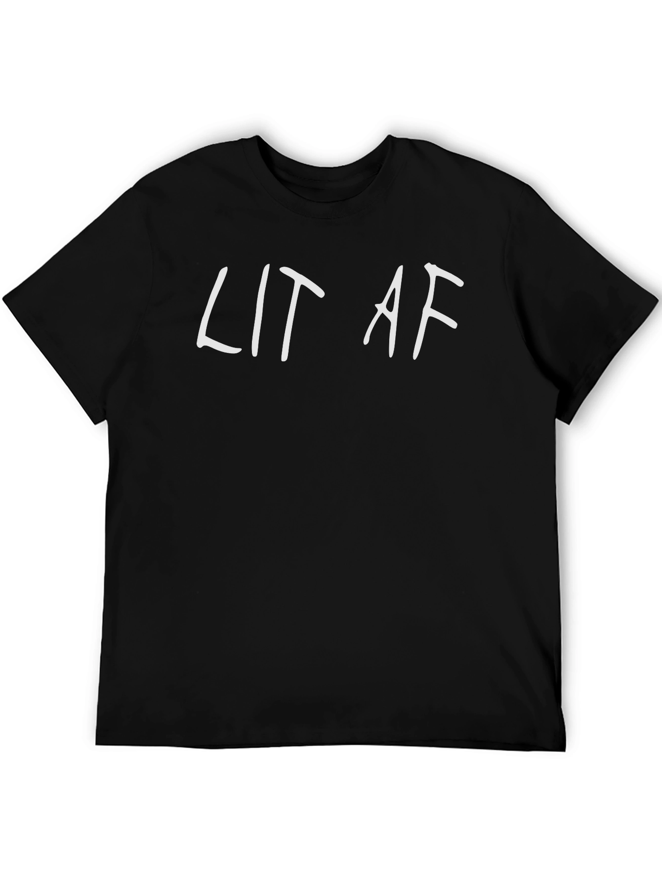 Lit AF Graphic Tee - Black