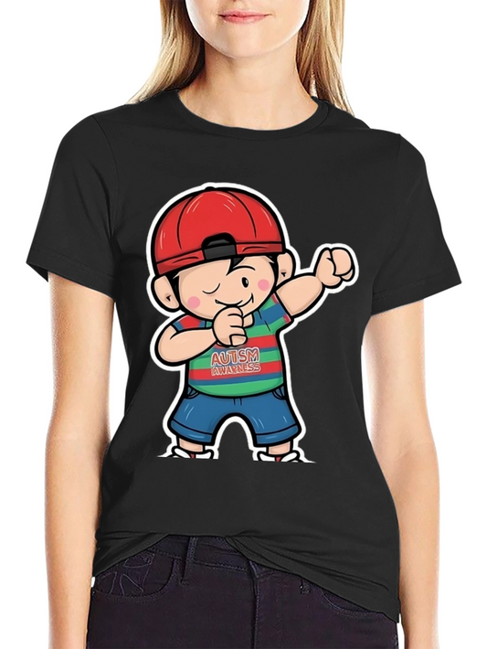 Autism Awareness Dabbing Boy T-Shirt