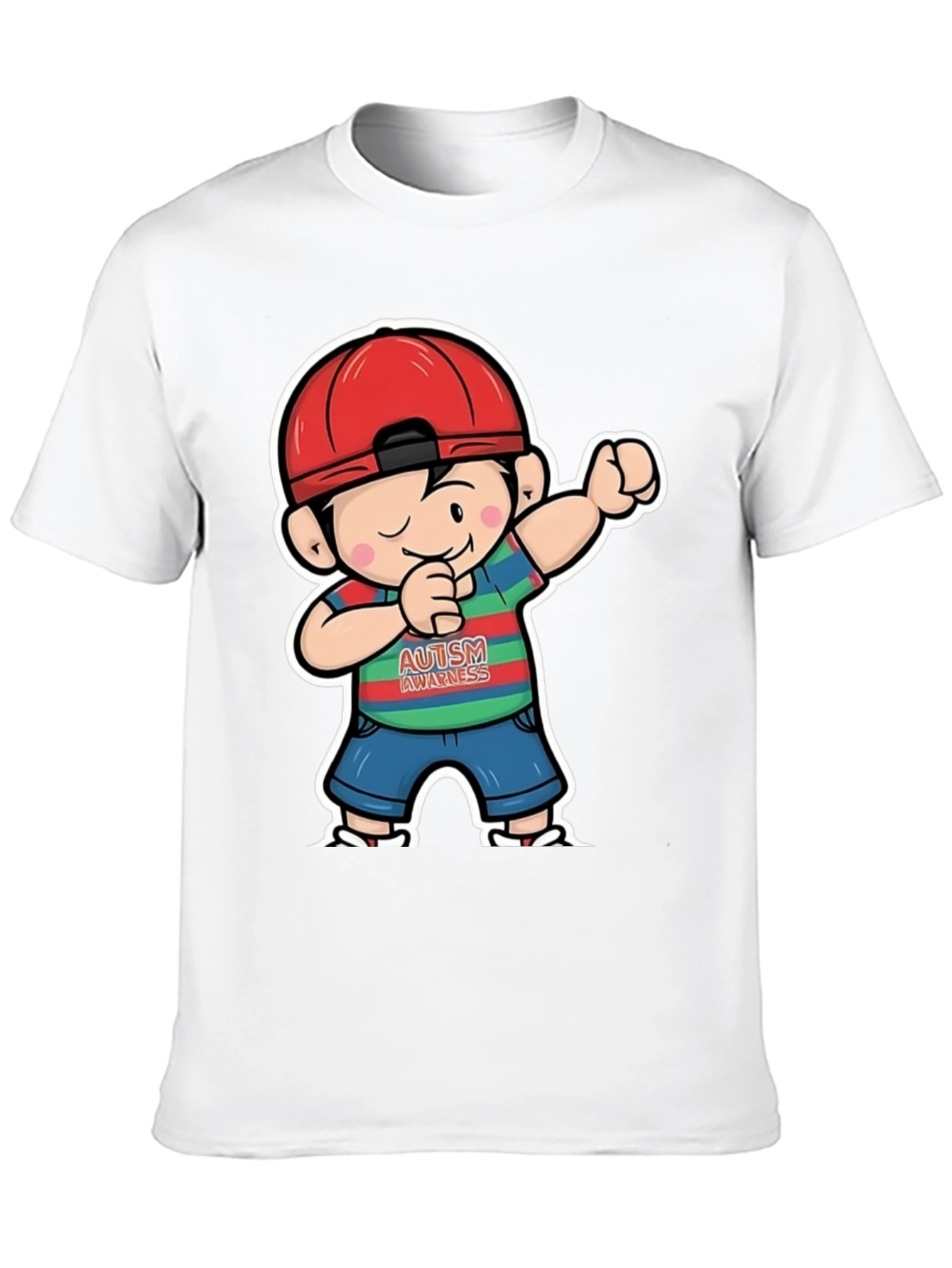 Autism Awareness Dabbing Boy T-Shirt