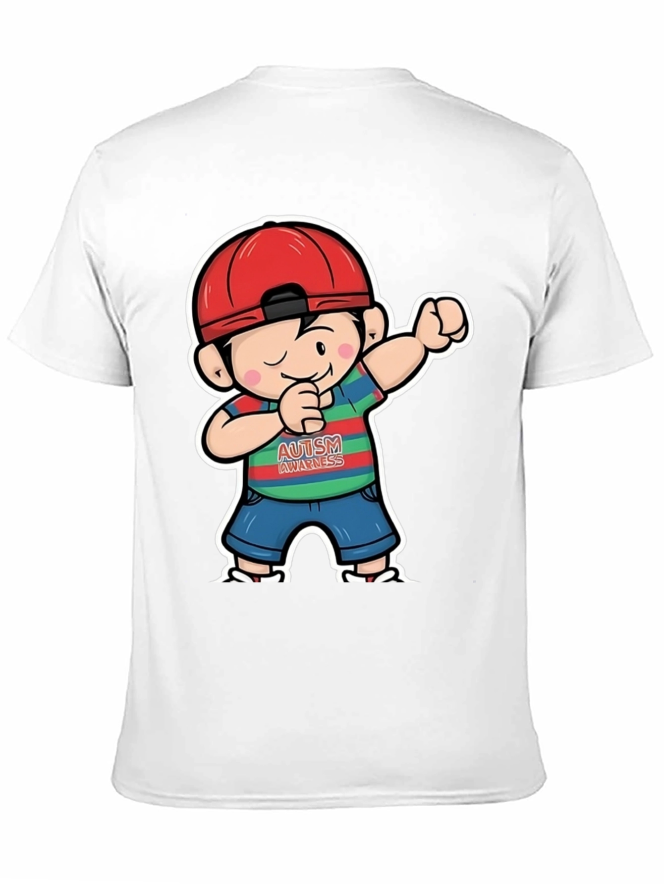 Autism Awareness Dabbing Boy T-Shirt
