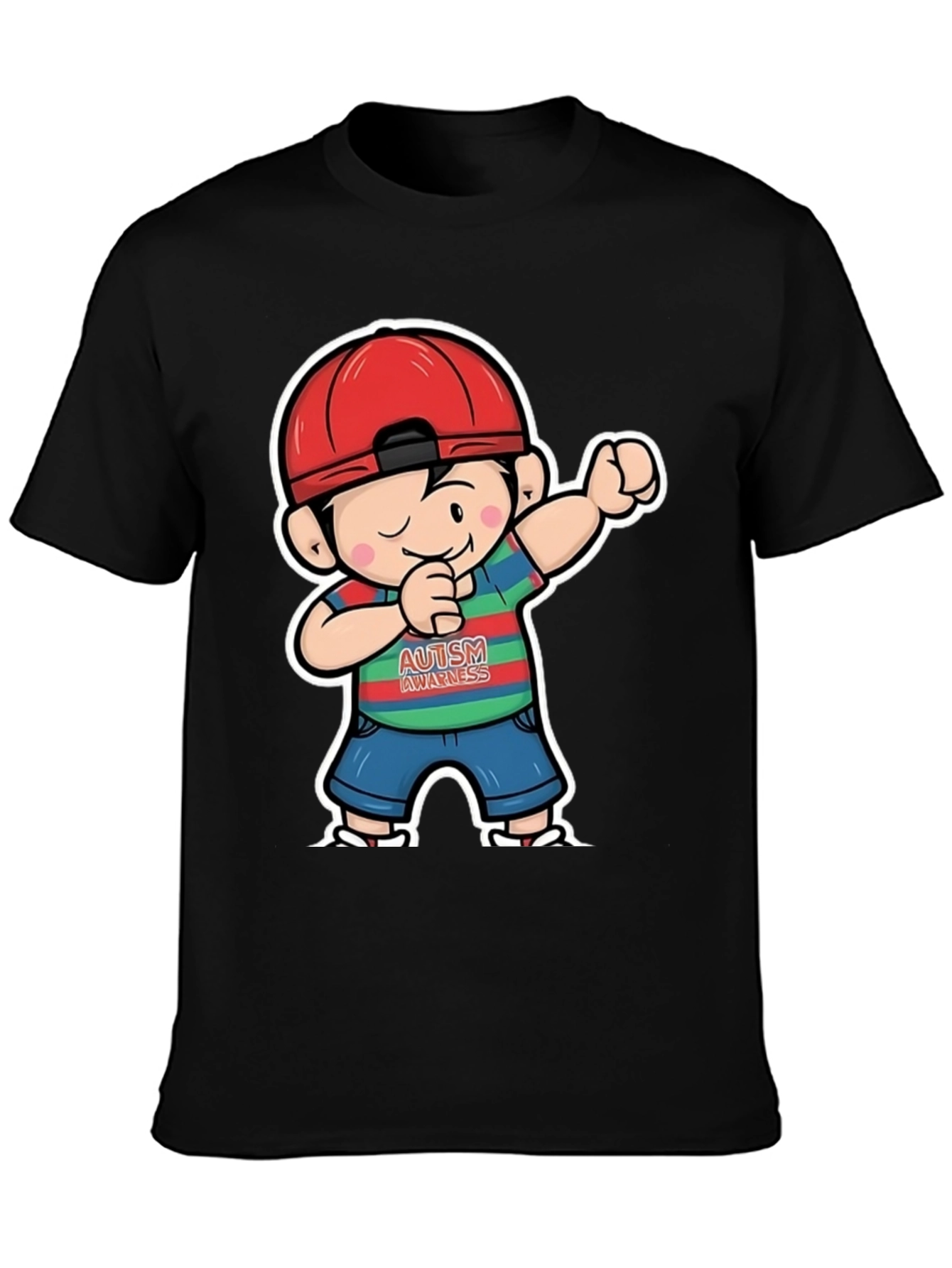 Autism Awareness Dabbing Boy T-Shirt