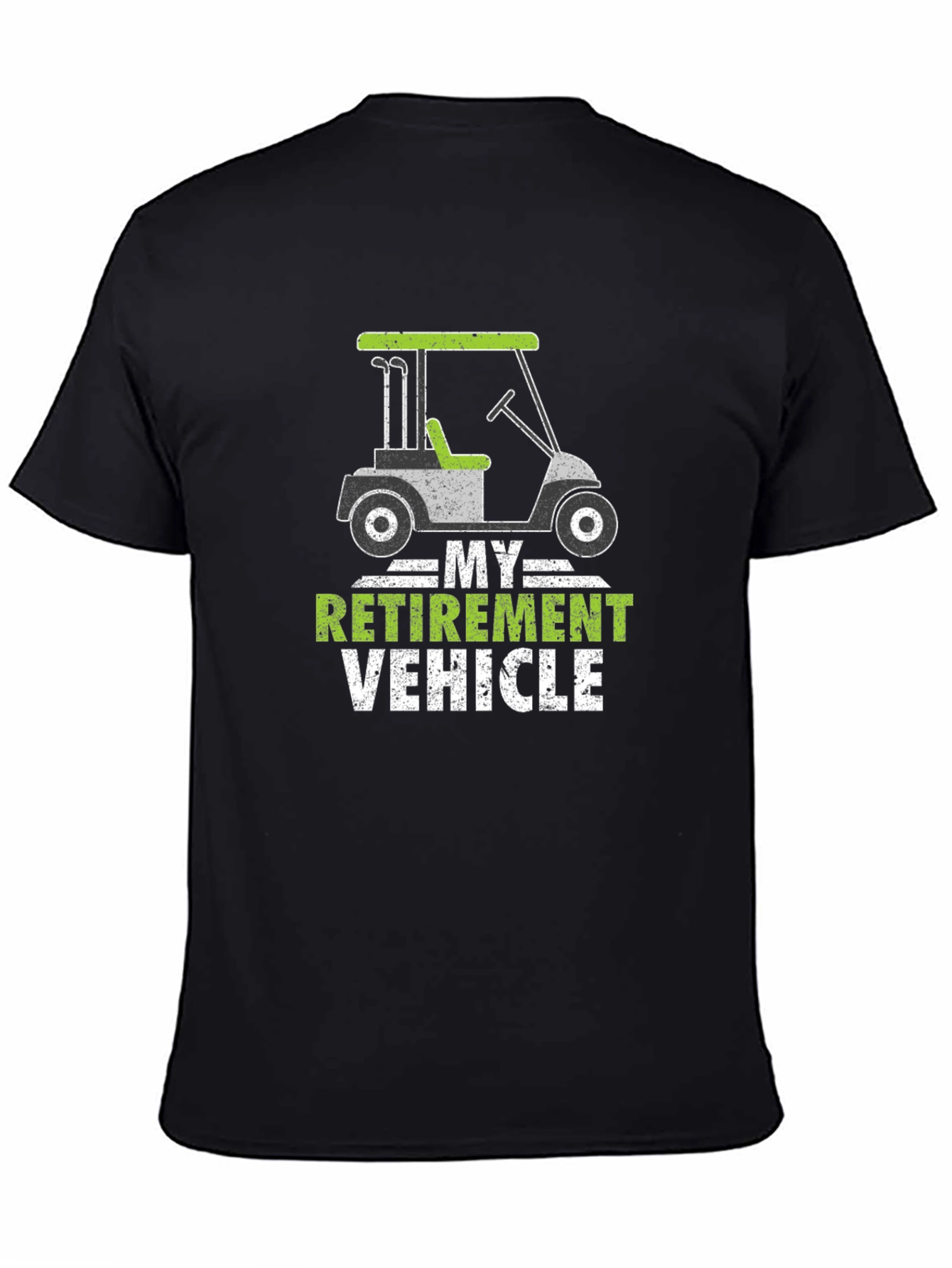 Retirement Vehicle Golf Cart Graphic Tee