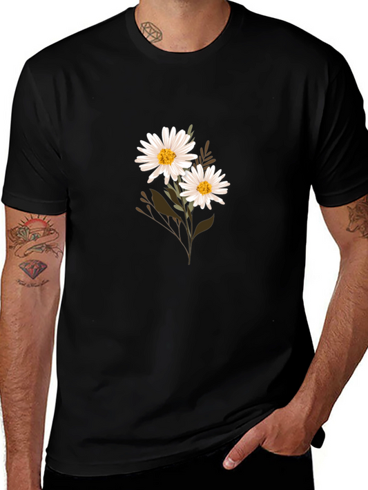 Daisy Graphic Black T-Shirt