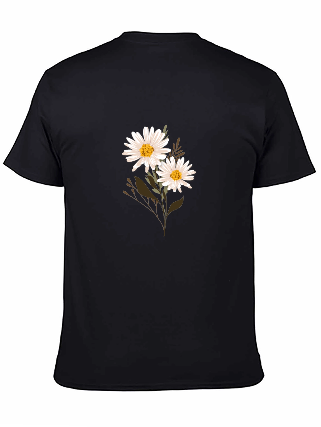 Daisy Graphic Black T-Shirt