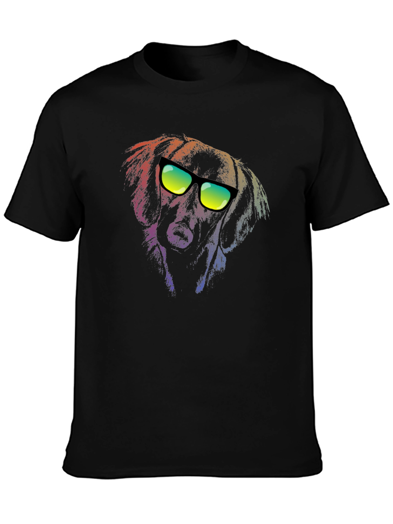 Cool Dog Graphic Tee - Black Unisex T-Shirt