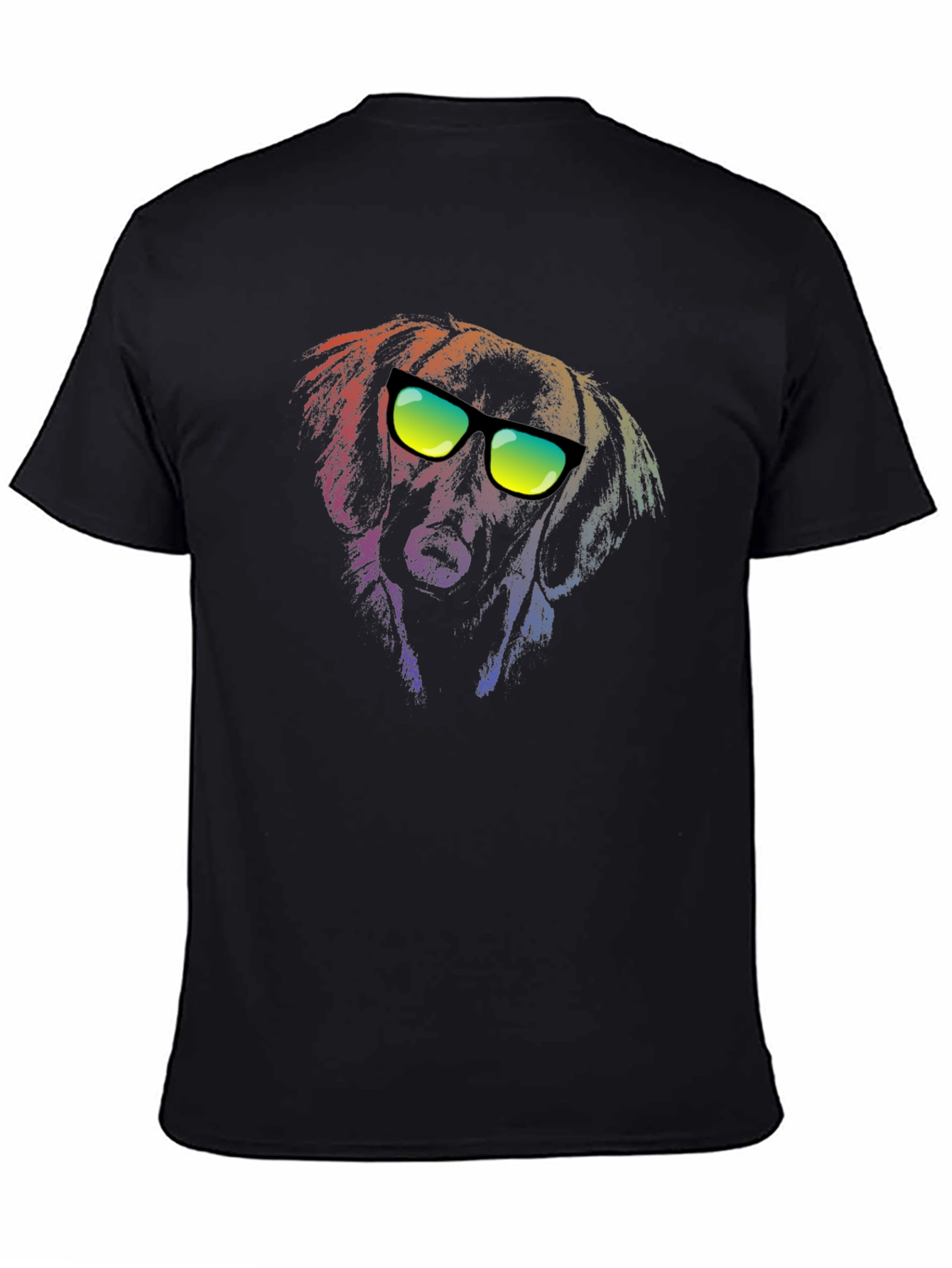 Cool Dog Graphic Tee - Black Unisex T-Shirt