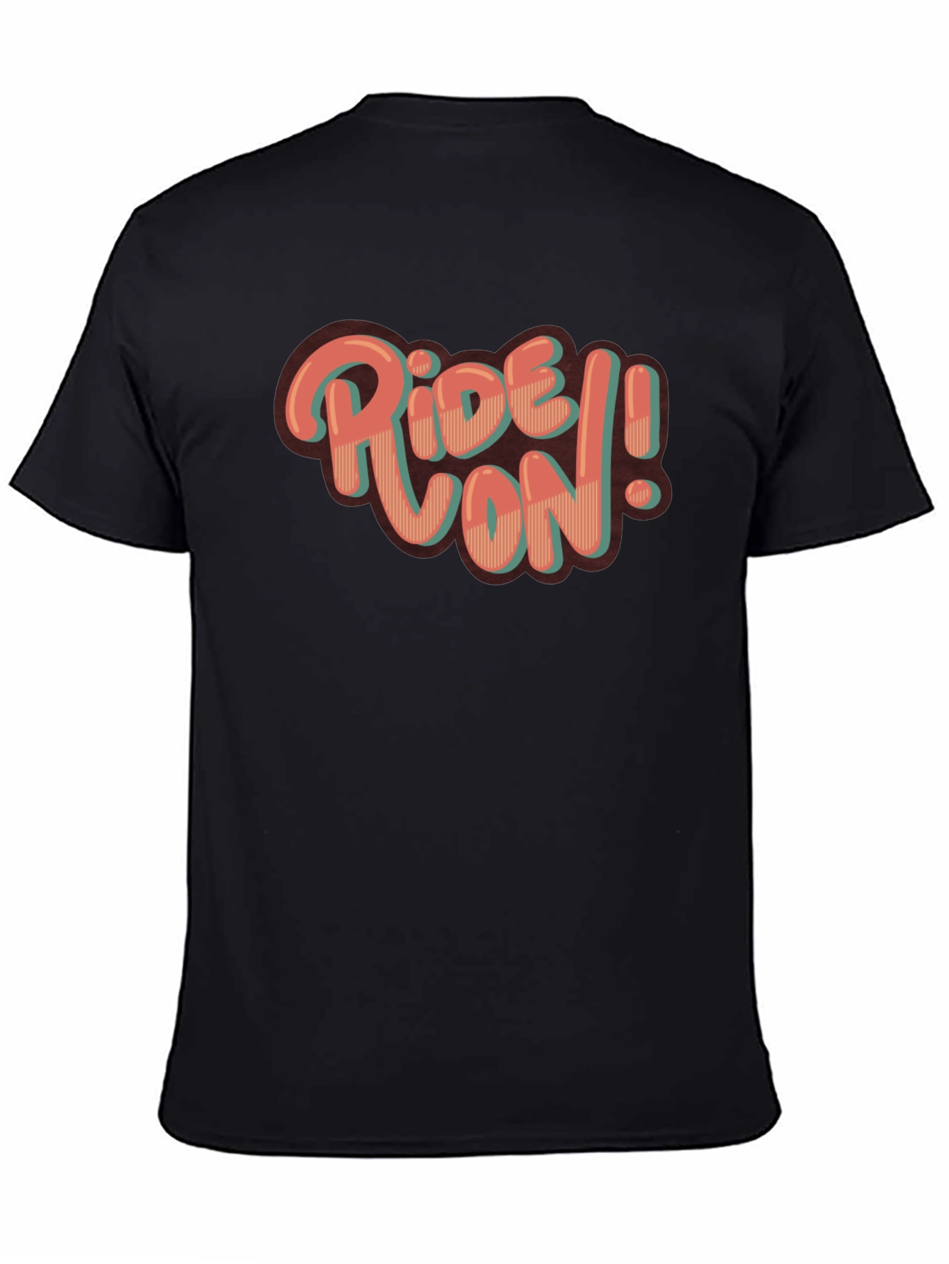 Ride On! Graphic Print Crew Neck T-Shirt