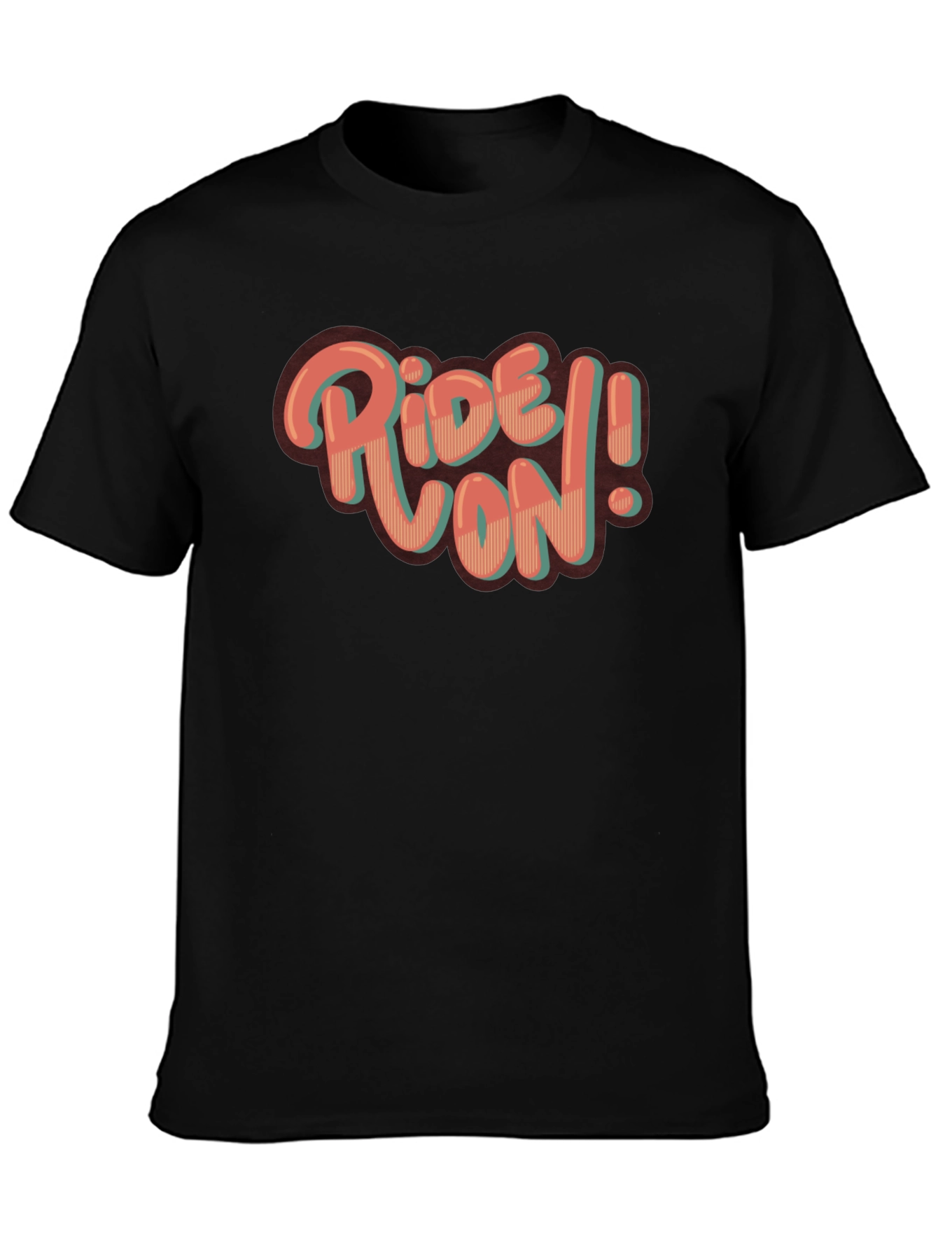 Ride On! Graphic Print Crew Neck T-Shirt