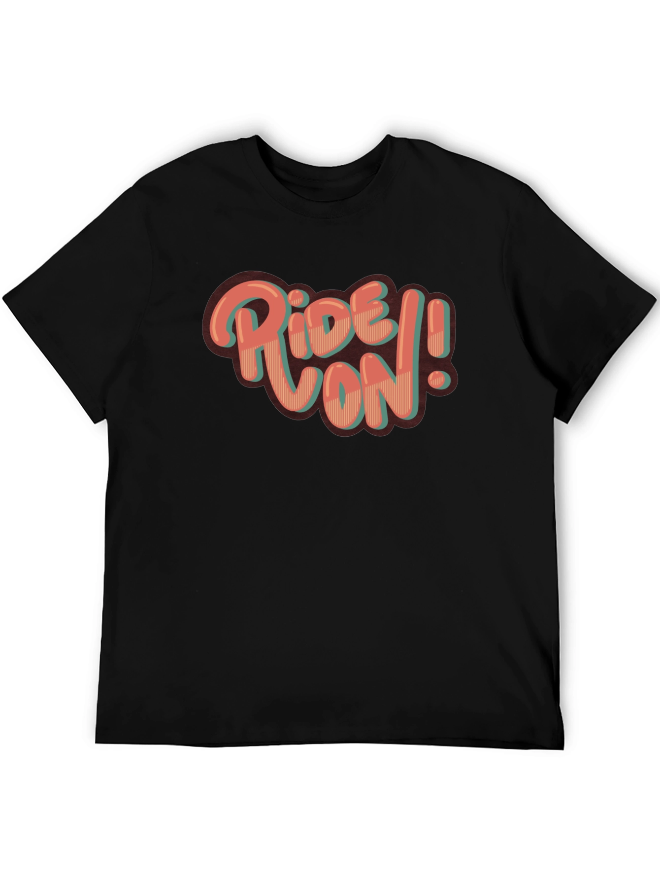 Ride On! Graphic Print Crew Neck T-Shirt