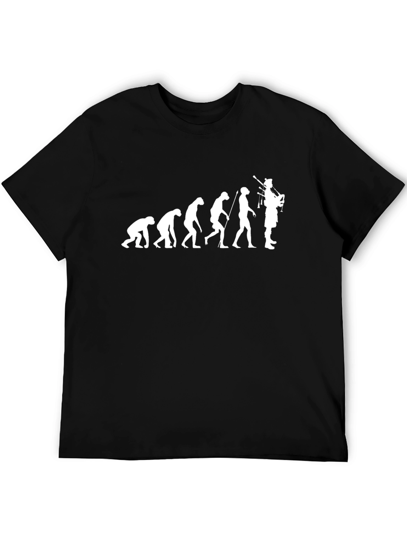 Evolution of Piping Black T-Shirt