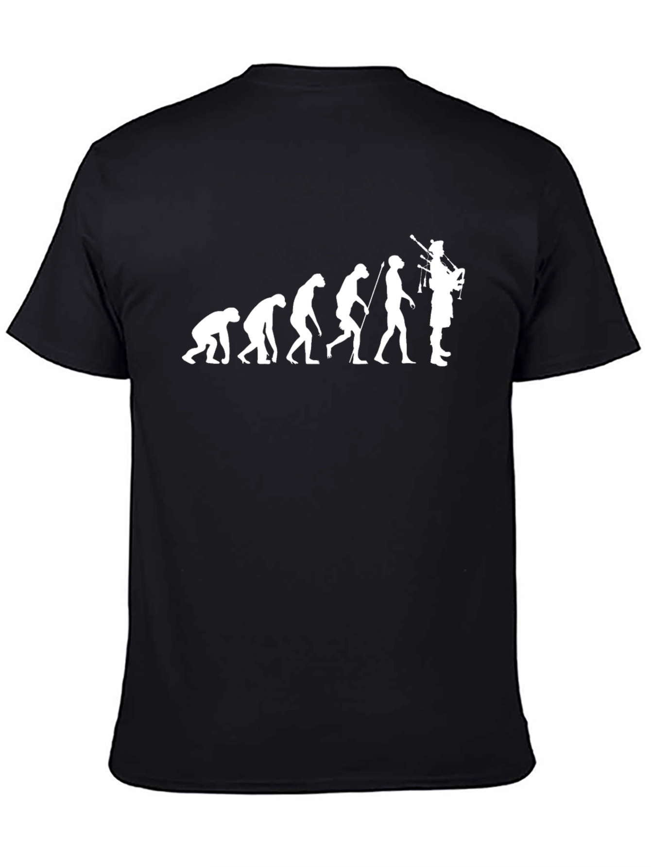 Evolution of Piping Black T-Shirt
