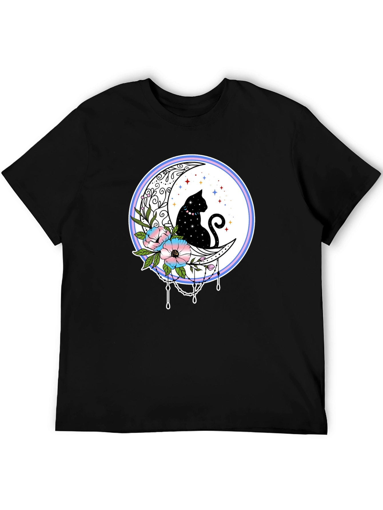 Celestial Cat Moon T-Shirt