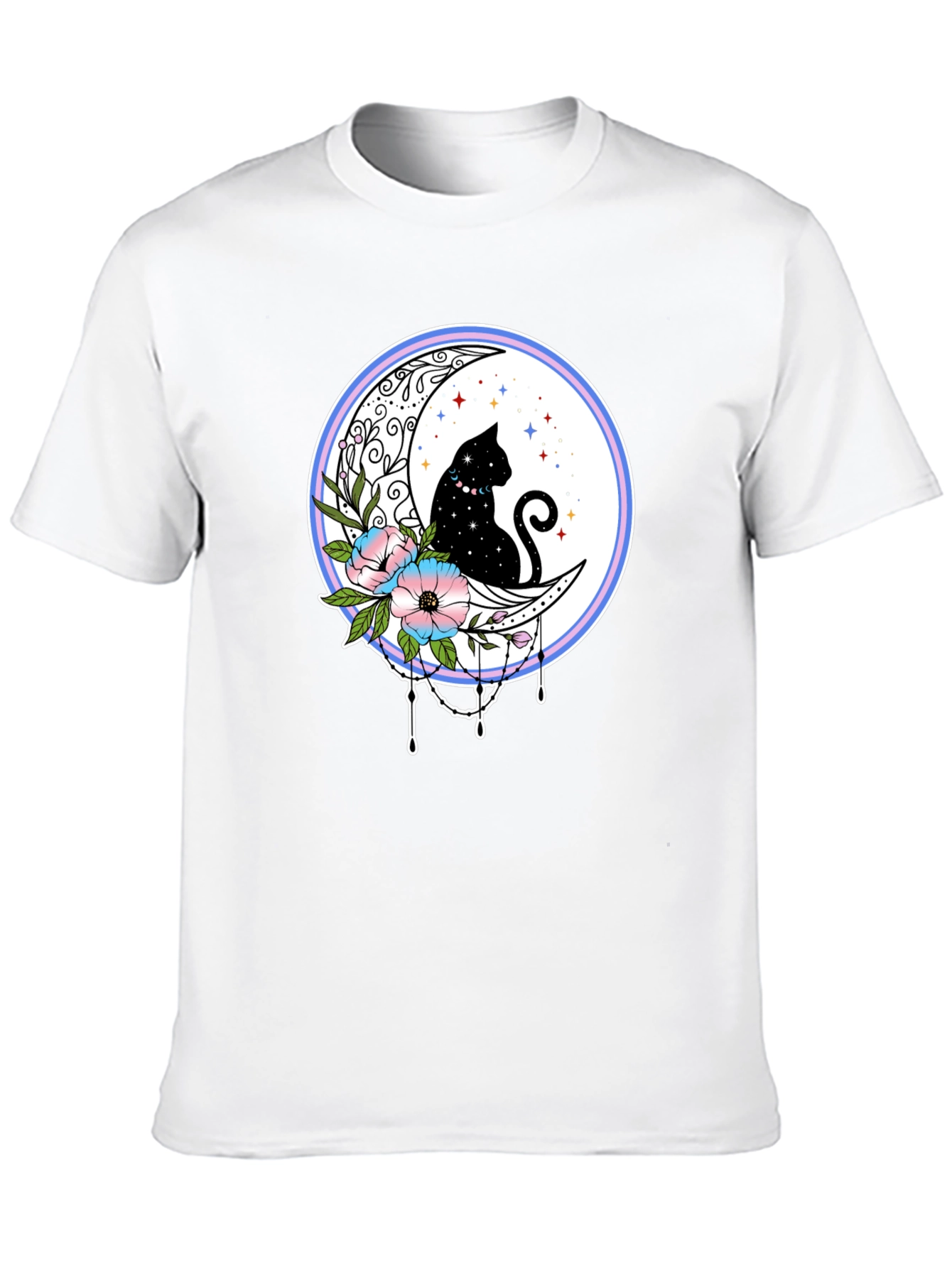 Celestial Cat Moon T-Shirt