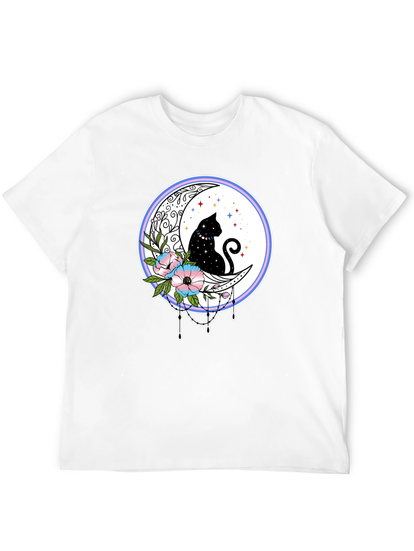 Celestial Cat Moon T-Shirt