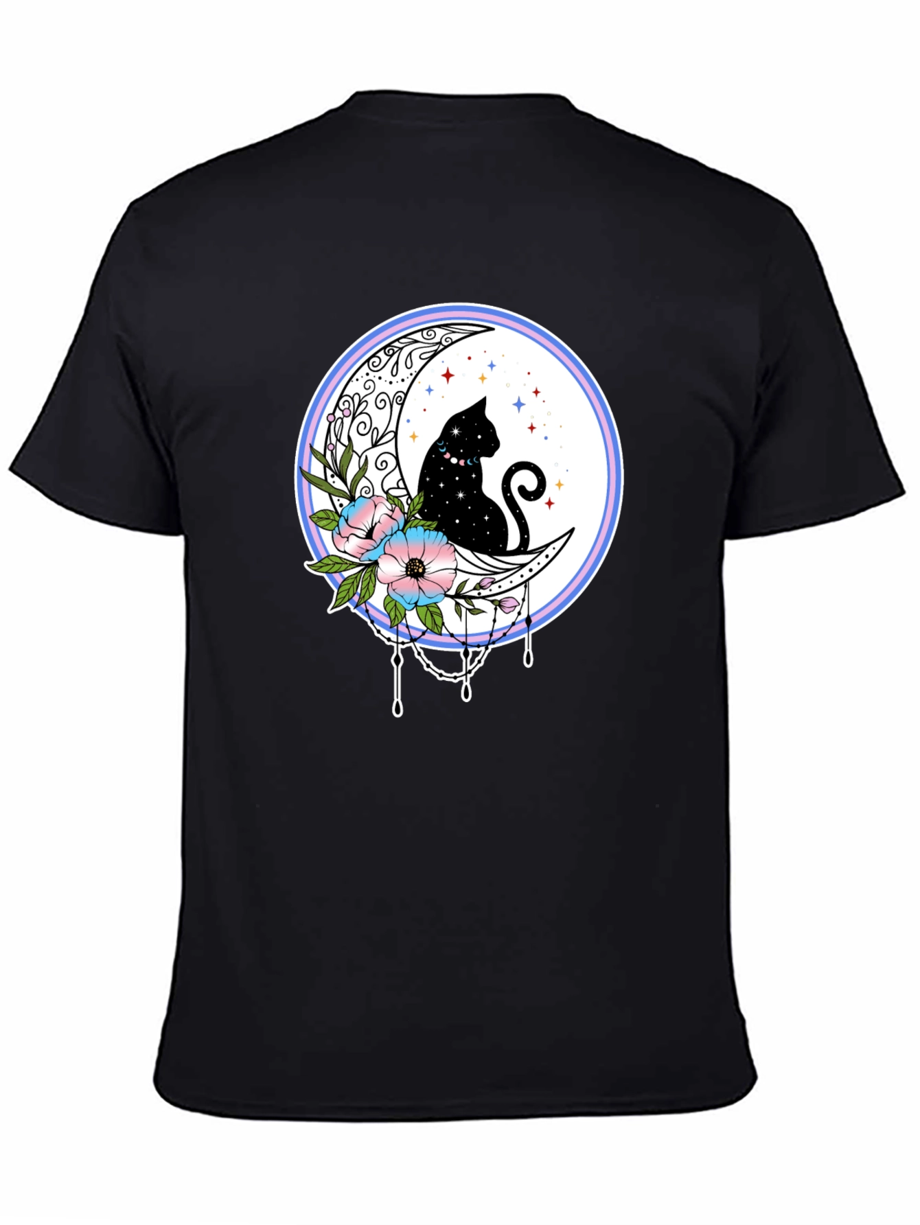 Celestial Cat Moon T-Shirt