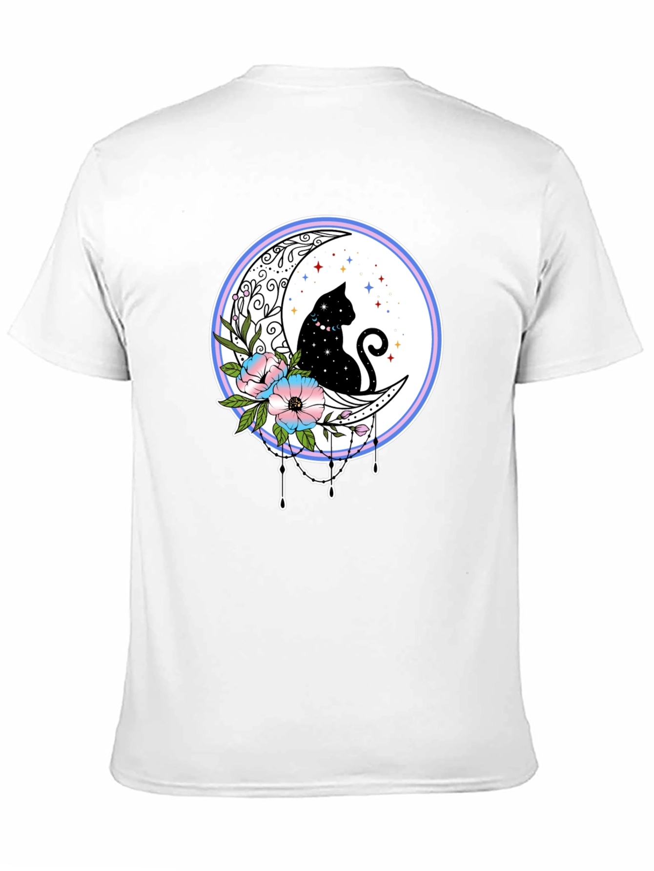Celestial Cat Moon T-Shirt