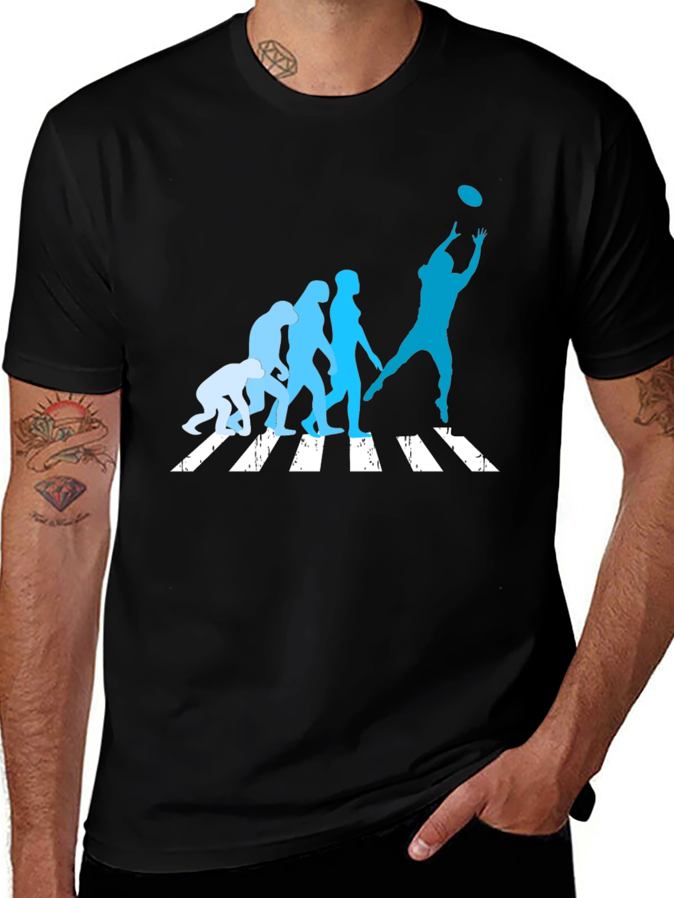 Evolution Football Receiver T-Shirt - Black