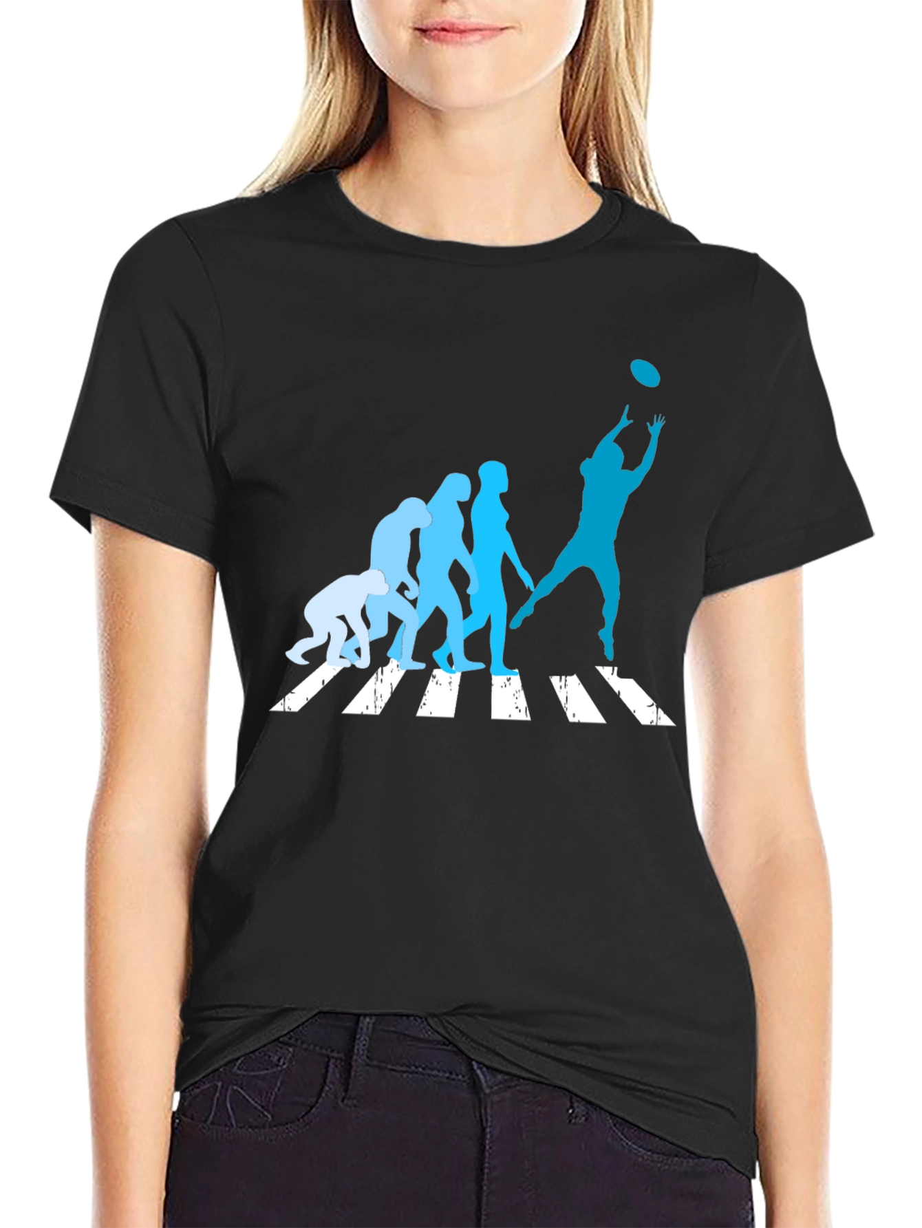 Evolution Football Receiver T-Shirt - Black