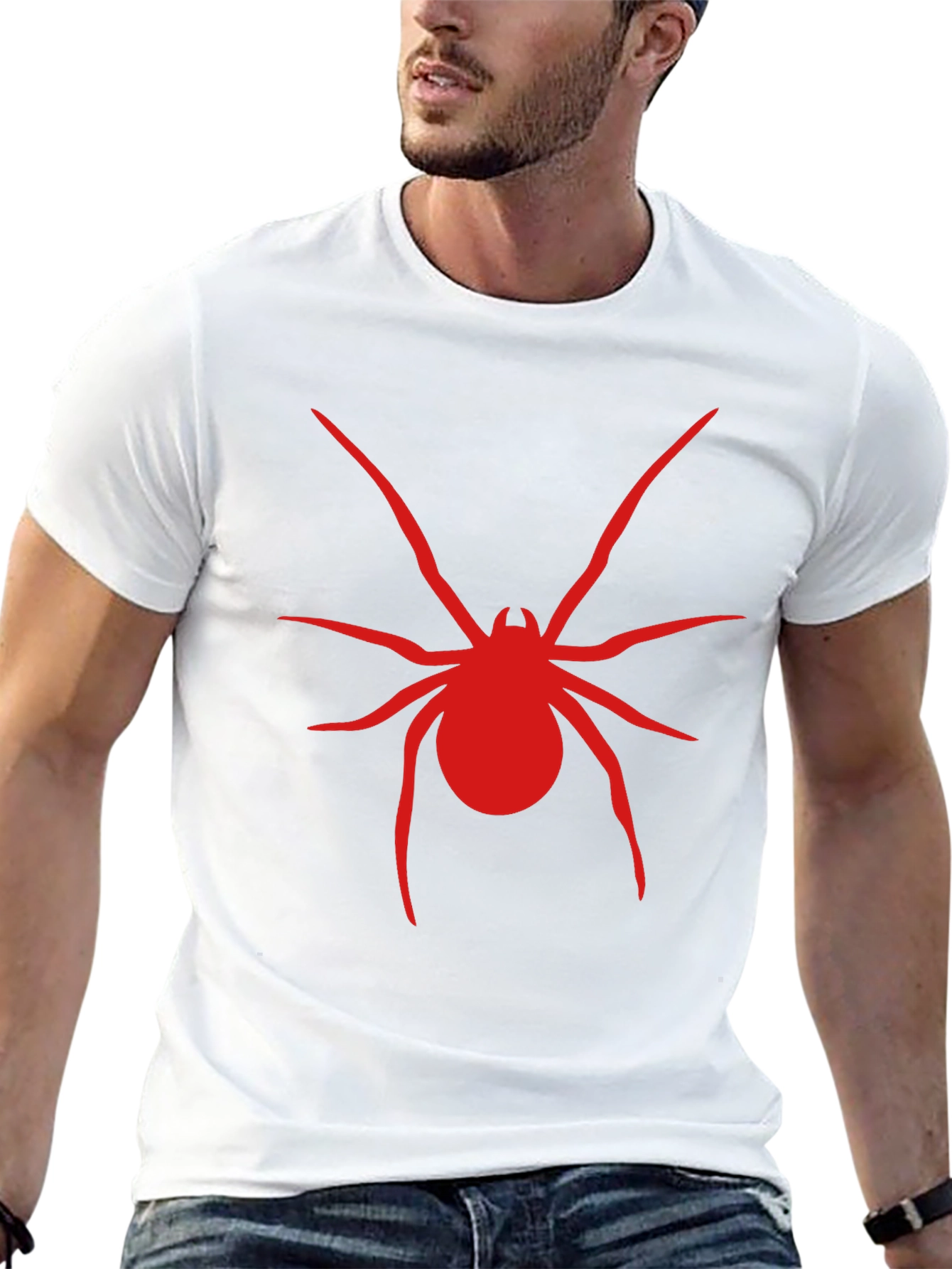 Red Spider Graphic Black T-Shirt