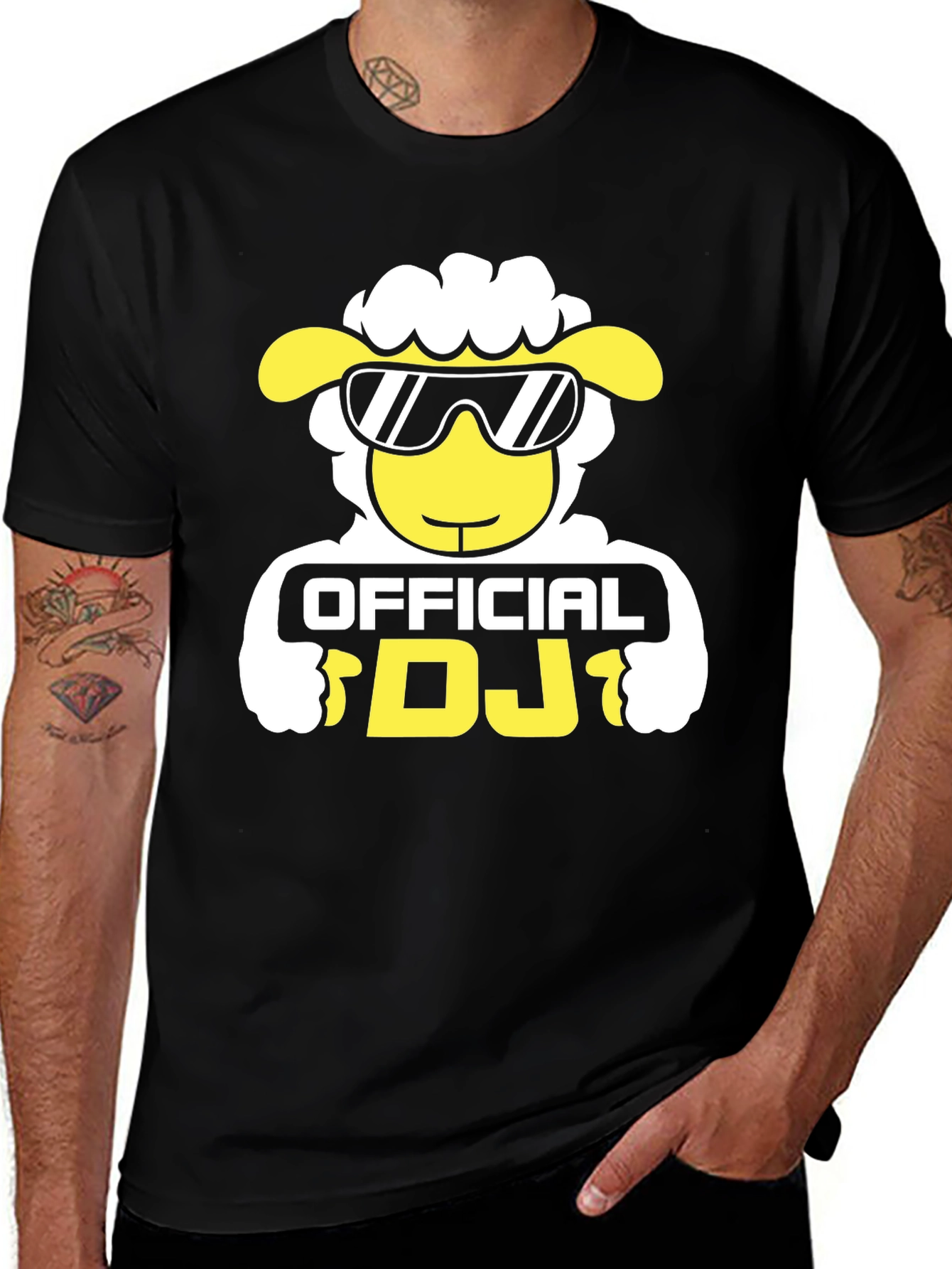Official DJ Sheep Black T-Shirt