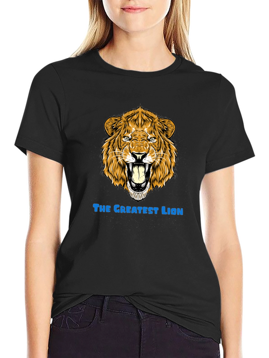 The Greatest Lion Graphic T-Shirt - Bold Design