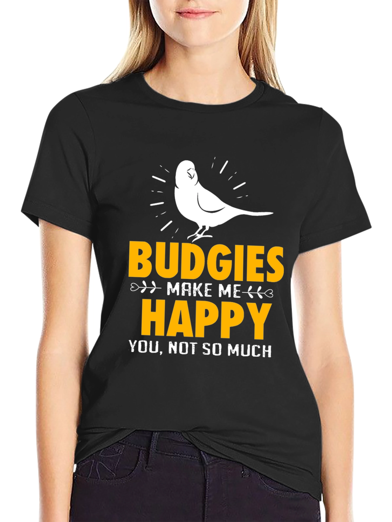Budgies Make Me Happy Graphic Tee