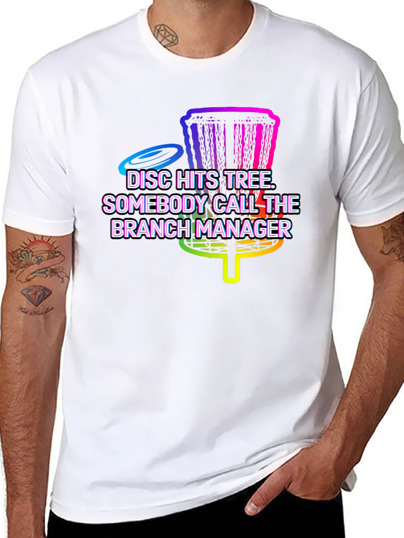 Disc Golf T-Shirt: Branch Manager Tee