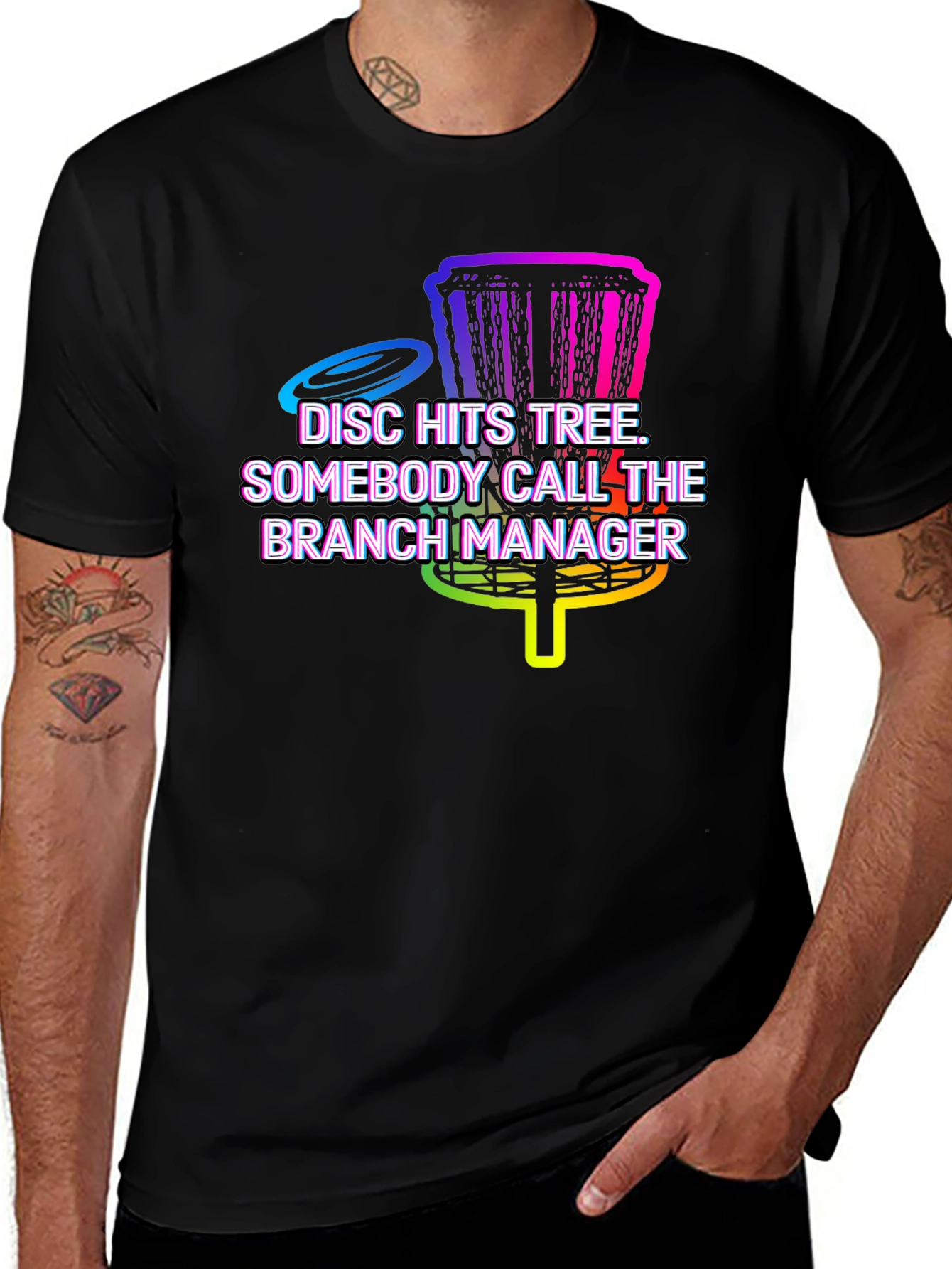 Disc Golf T-Shirt: Branch Manager Tee