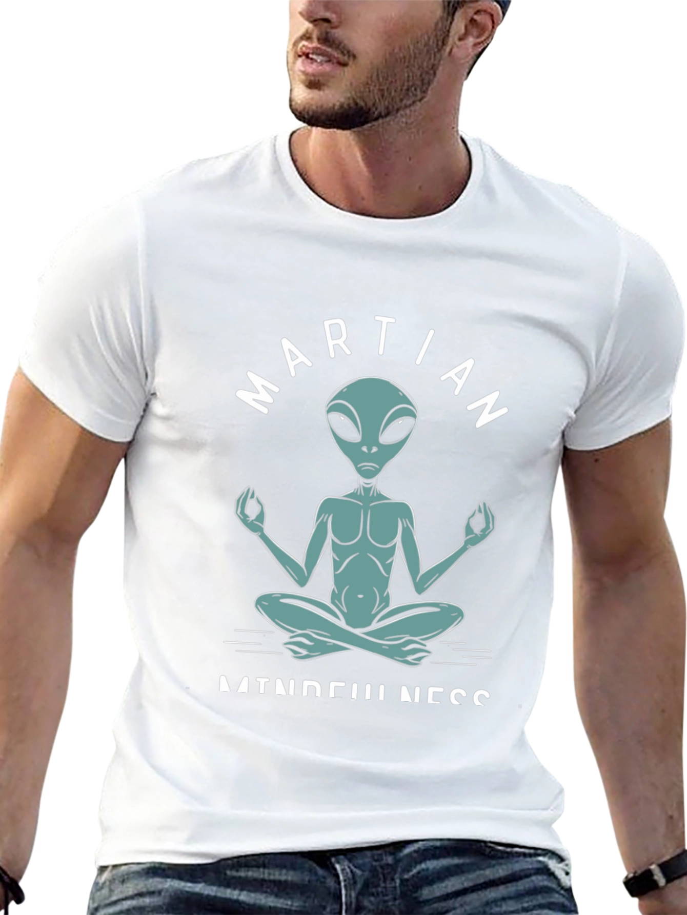 Martian Mindfulness Meditation T-Shirt