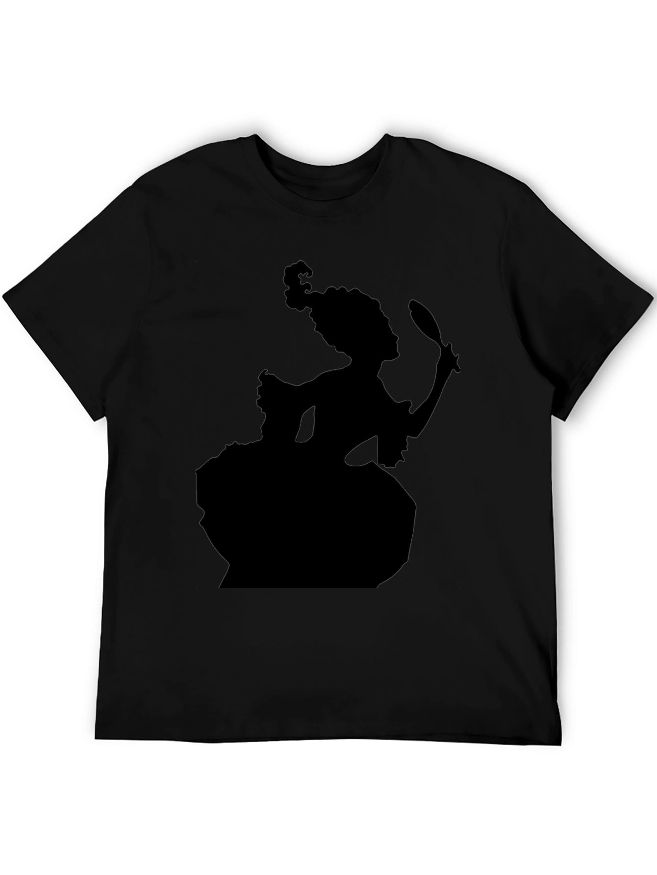 Silhouette Rococo Lady T-Shirt - Black