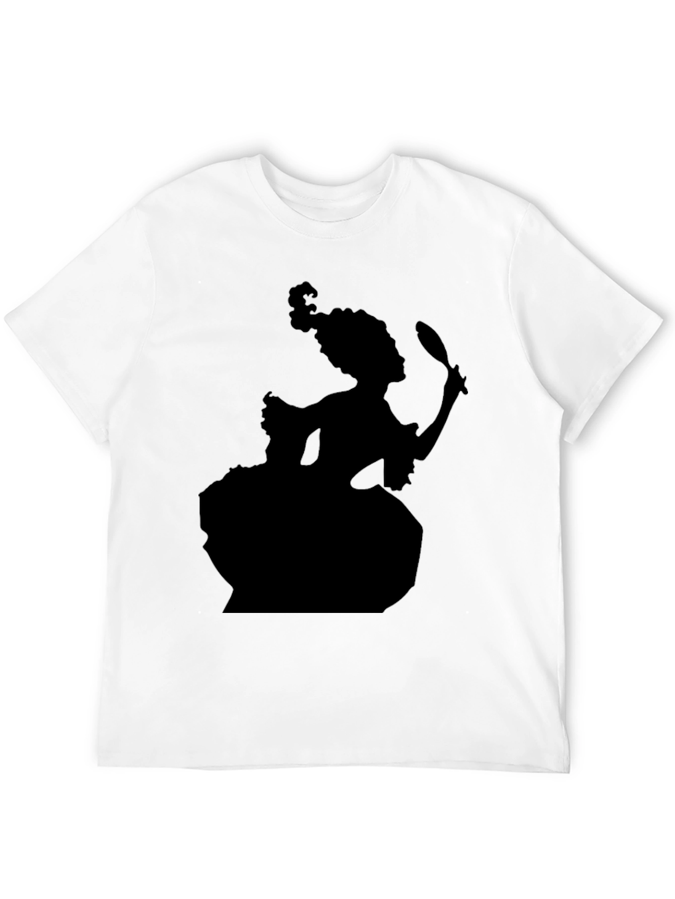 Silhouette Rococo Lady T-Shirt - Black