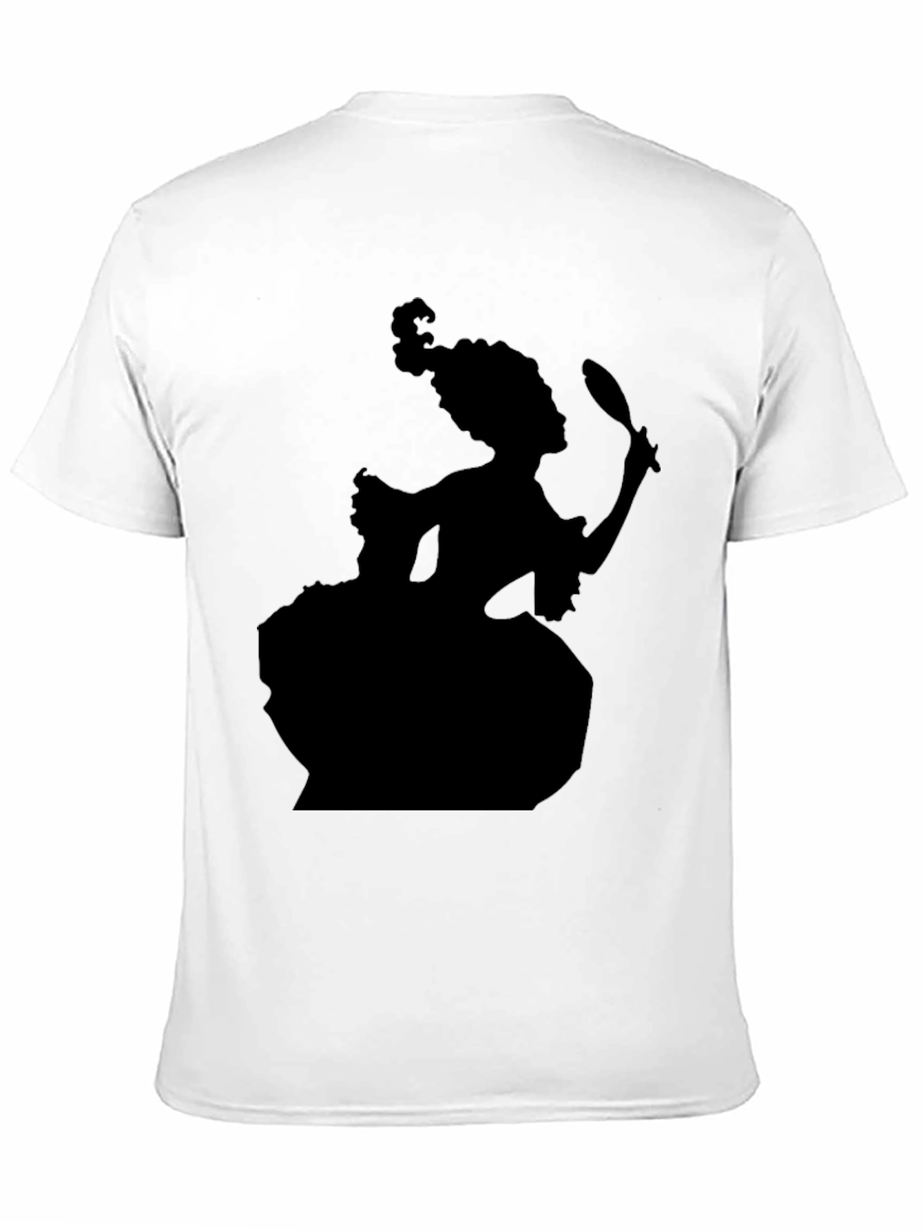 Silhouette Rococo Lady T-Shirt - Black