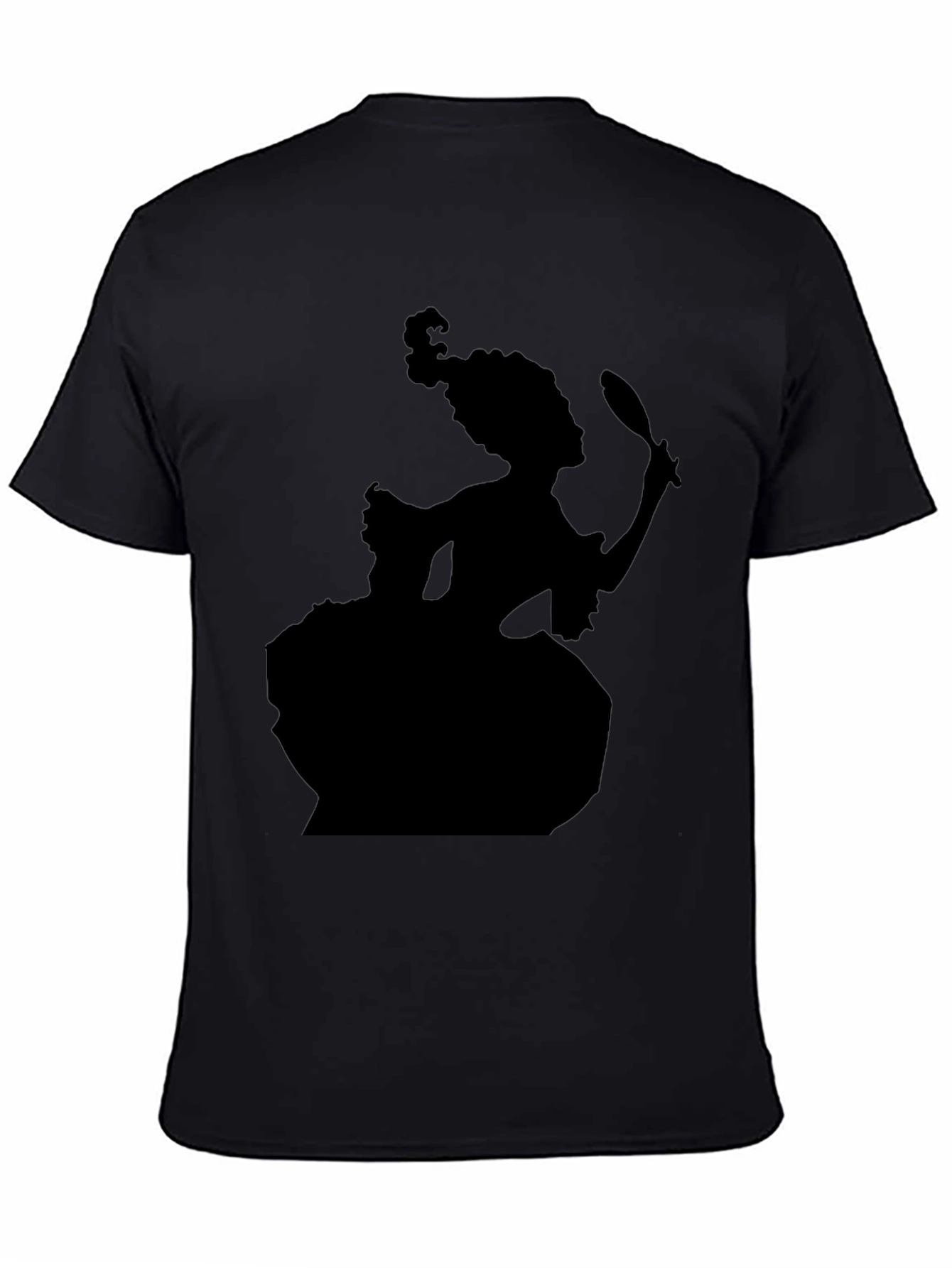 Silhouette Rococo Lady T-Shirt - Black