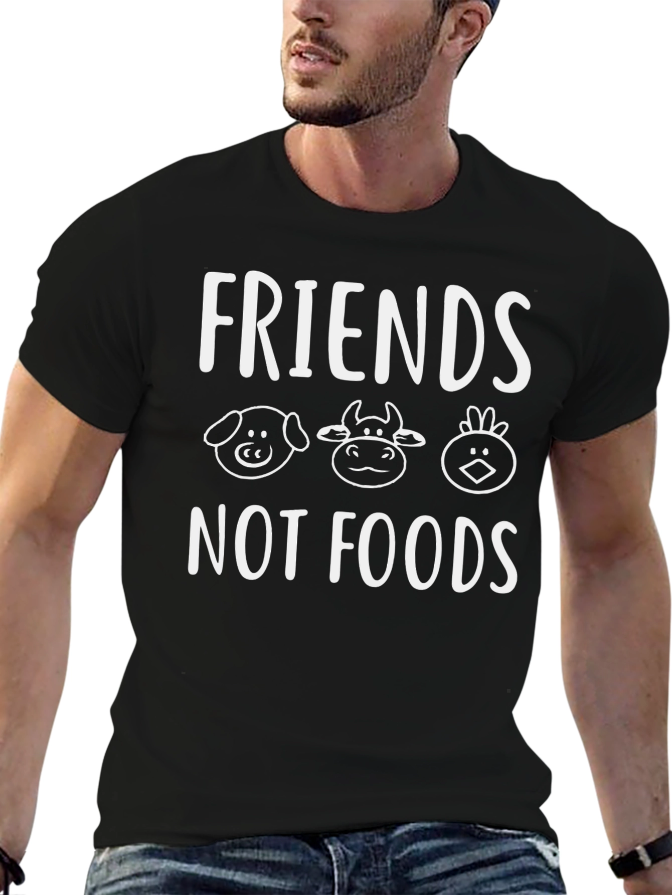Friends Not Food Vegan T-Shirt