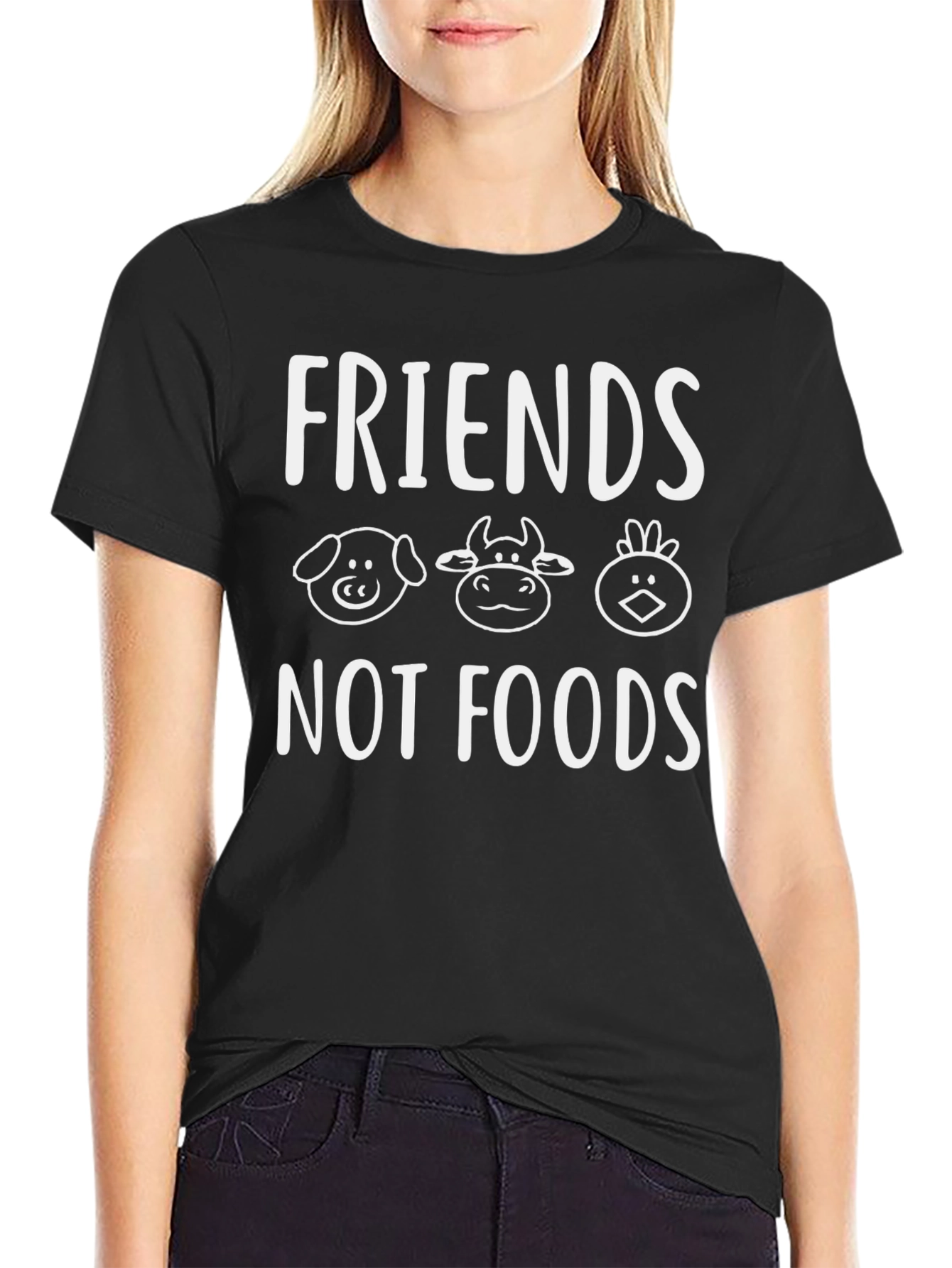 Friends Not Food Vegan T-Shirt