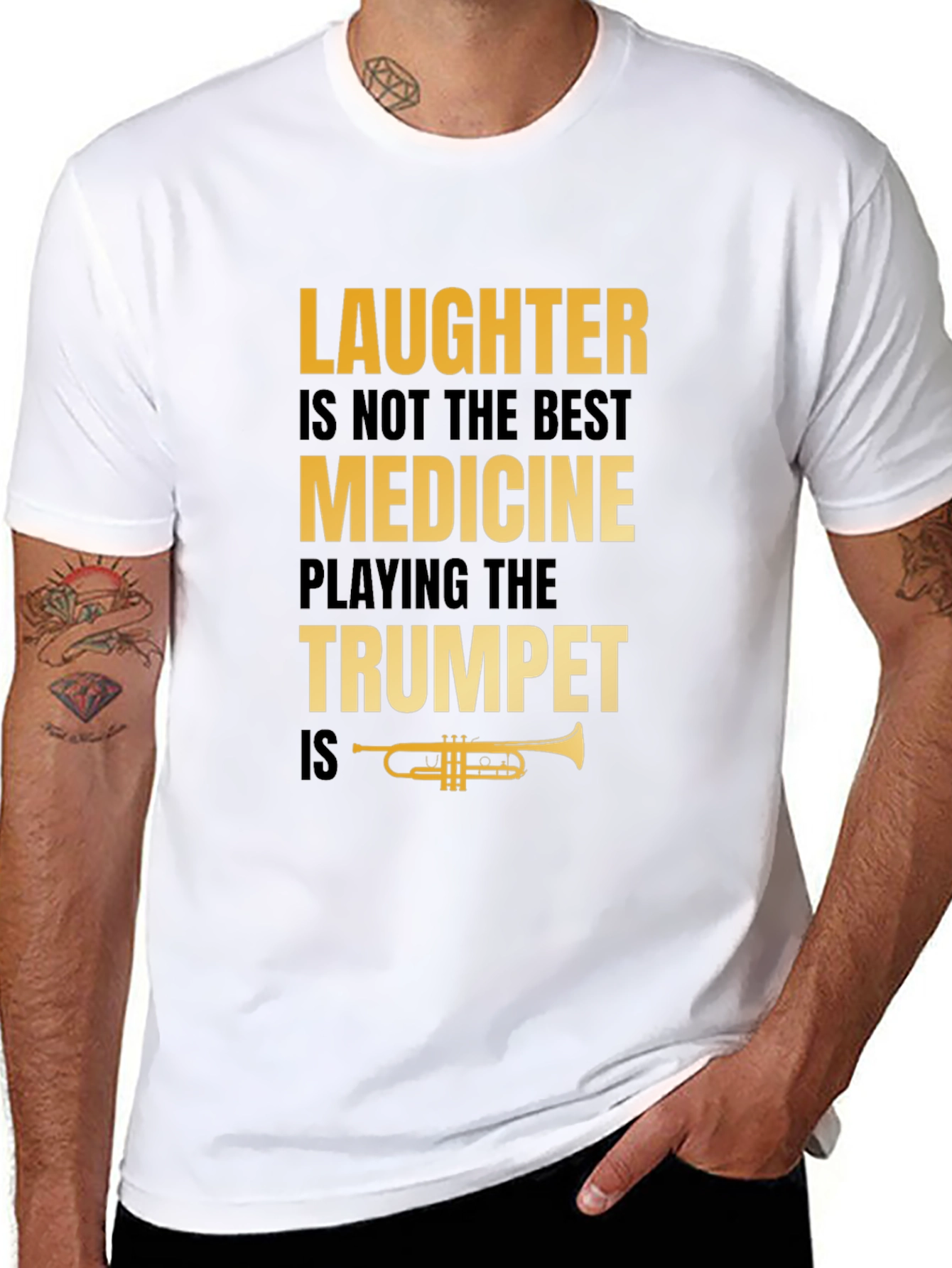 Laughter Not Best Medicine Trumpet Player T-Shirt