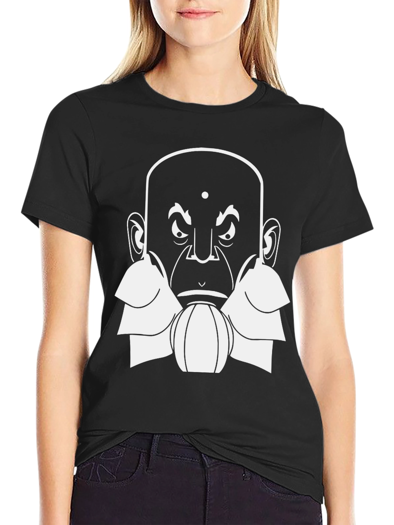 Guru Graphic Tee - Bald Cartoon Head Design