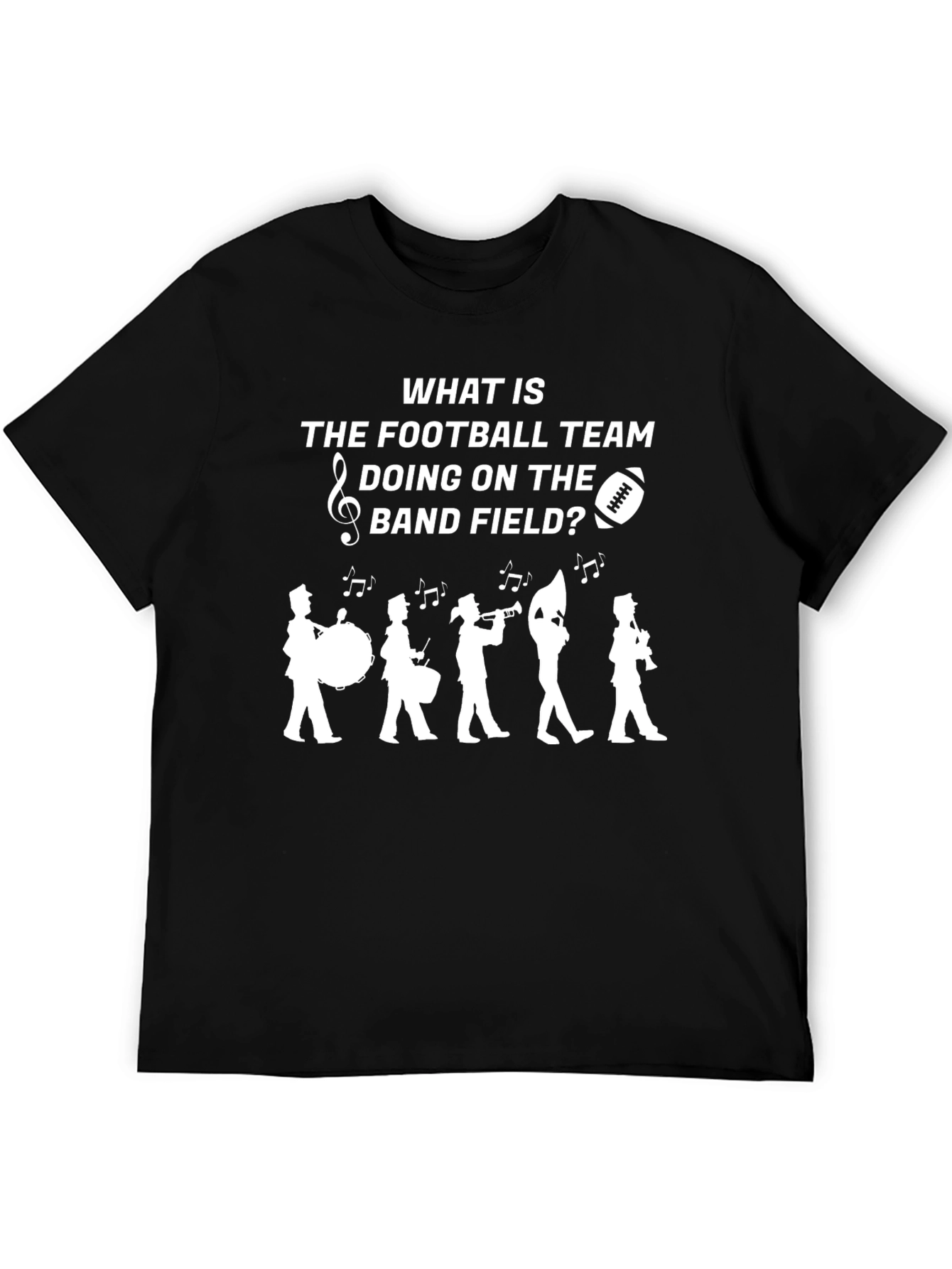 Football Team on the Band Field T-Shirt