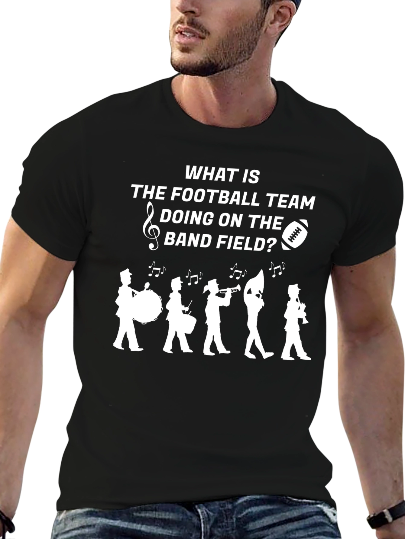 Football Team on the Band Field T-Shirt