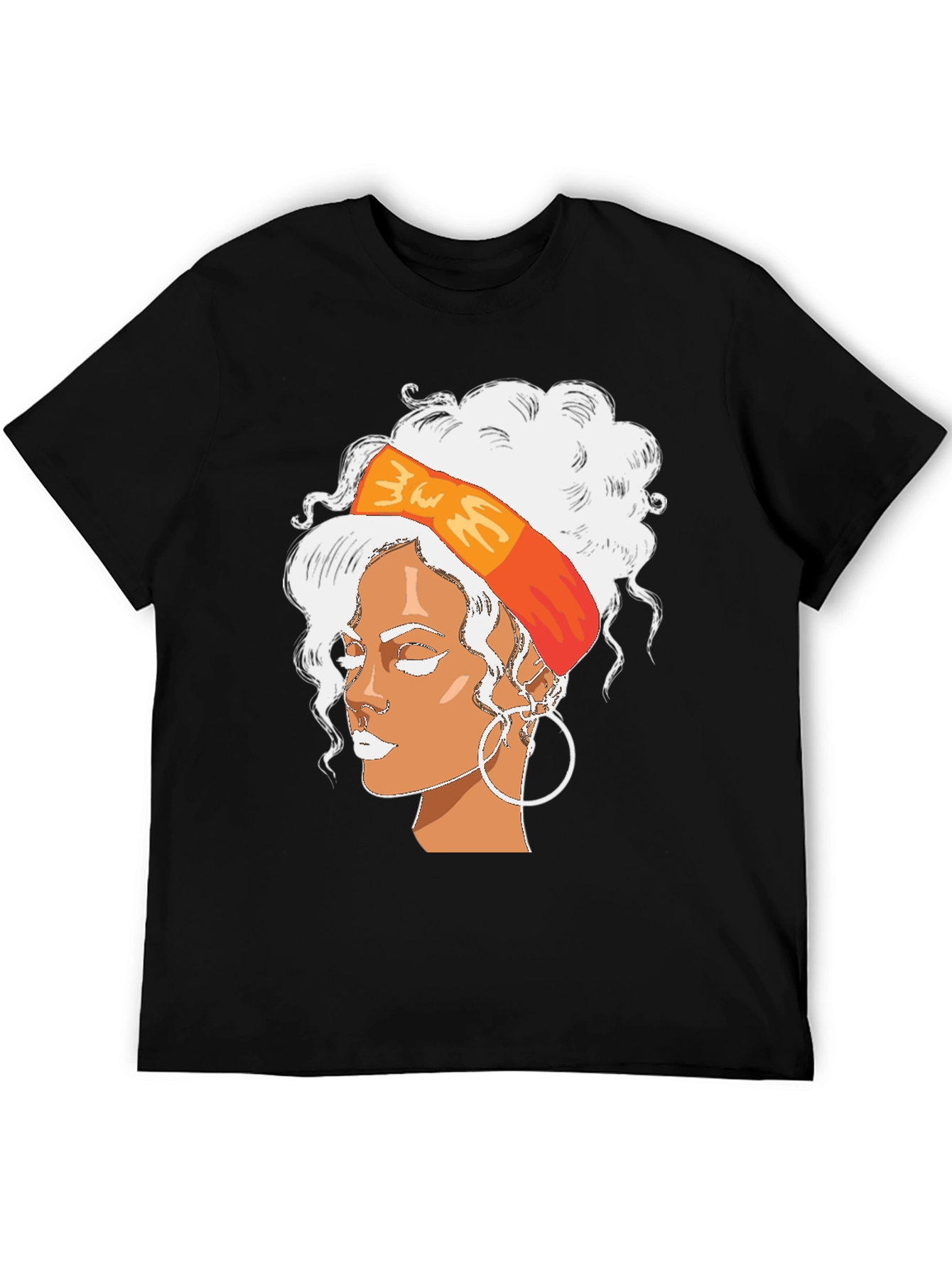Rihanna Portrait Graphic T-Shirt - Trendy Black Tee