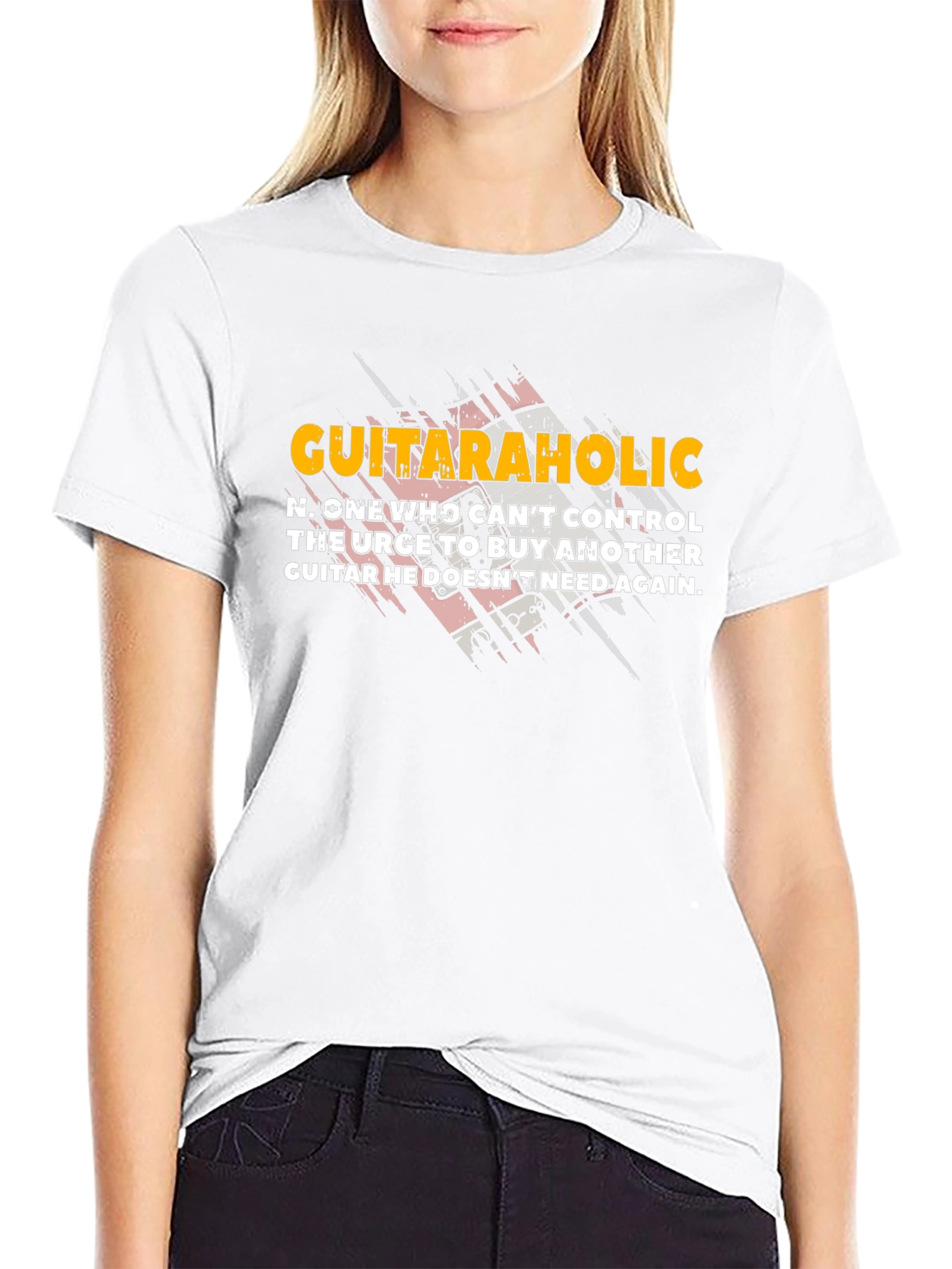 Guitaraholic T-Shirt - Funny Guitar Player Gift