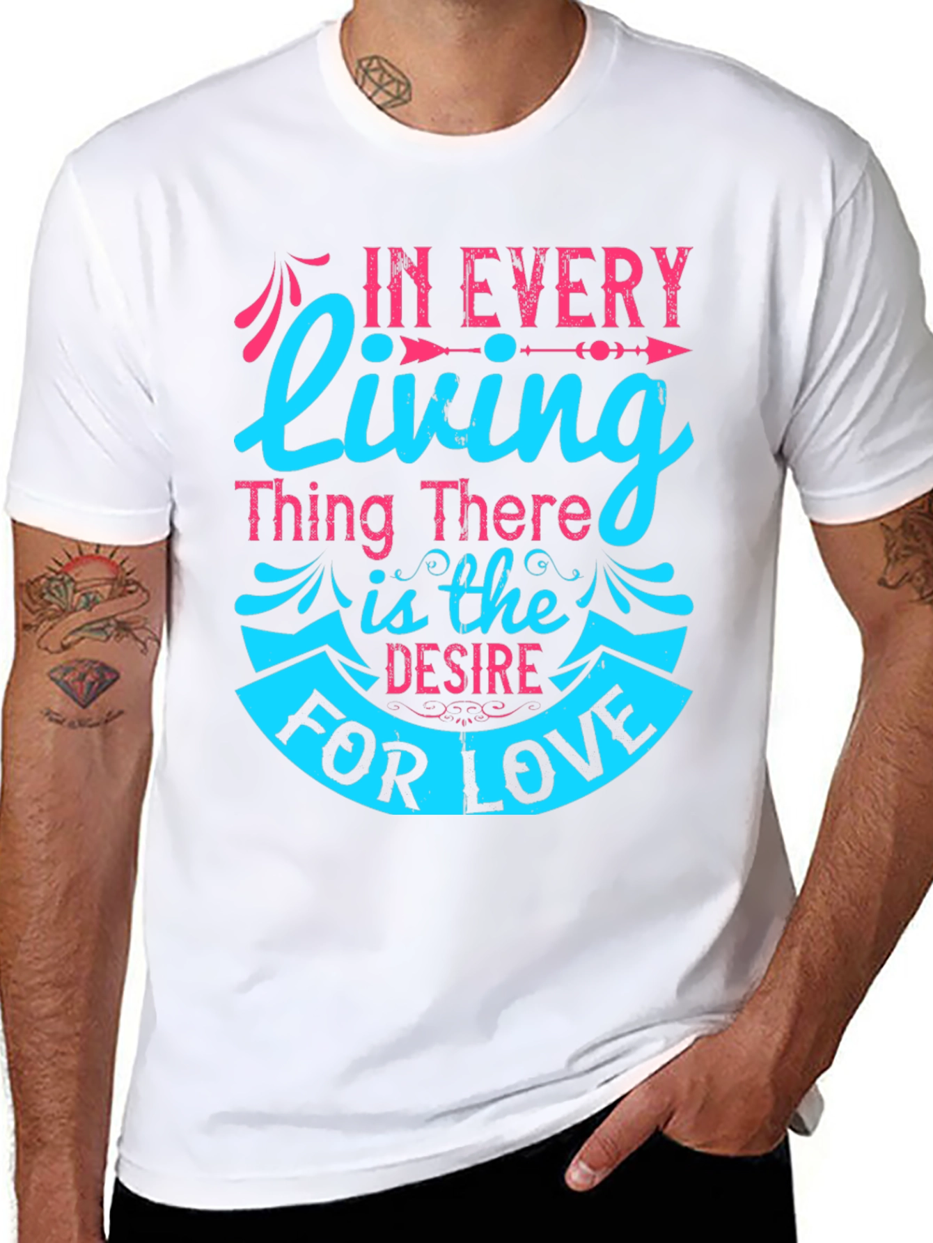 Love Desire Graphic Tee - Black Cotton T-Shirt