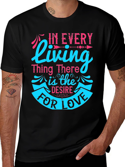 Love Desire Graphic Tee - Black Cotton T-Shirt