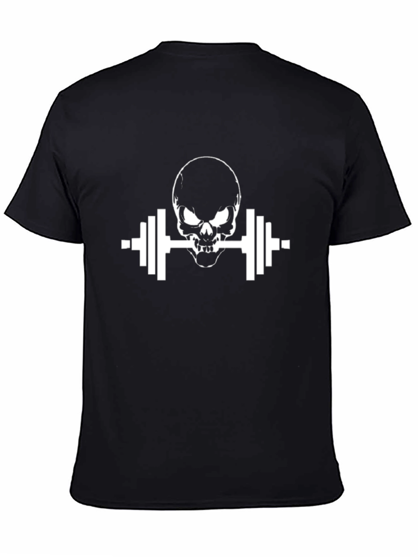 Skull & Barbell Graphic T-Shirt - Gym Motivation