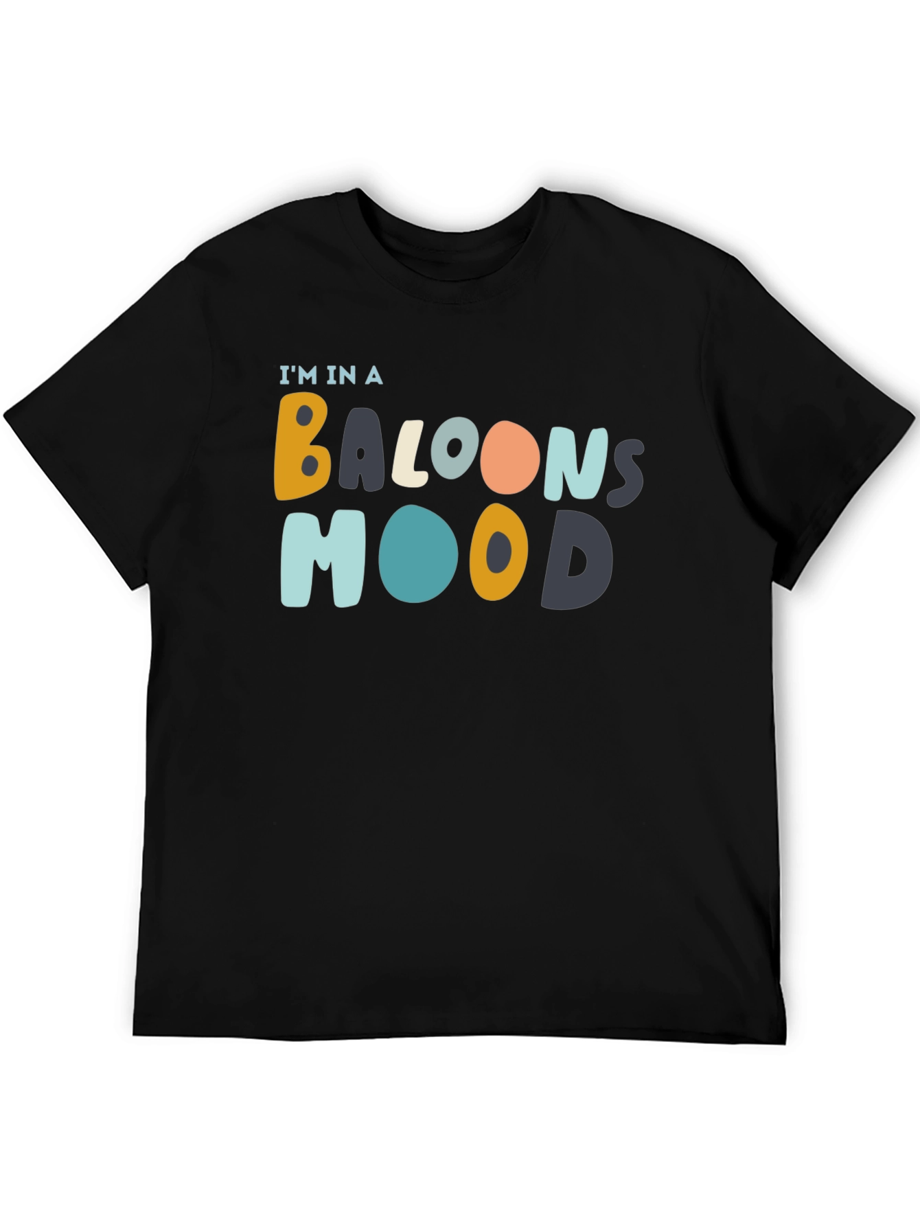 Balloon Mood Black Graphic Tee