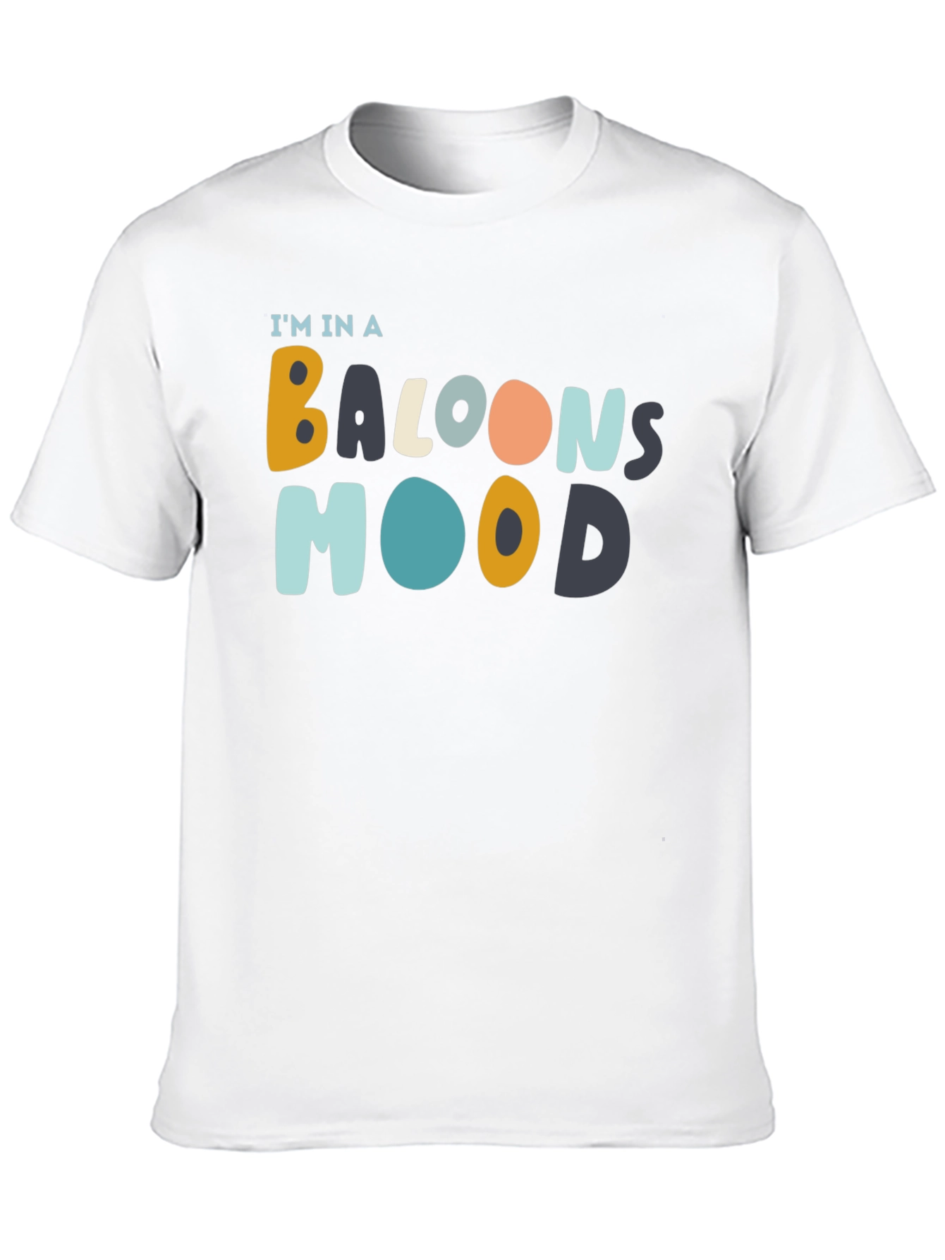 Balloon Mood Black Graphic Tee