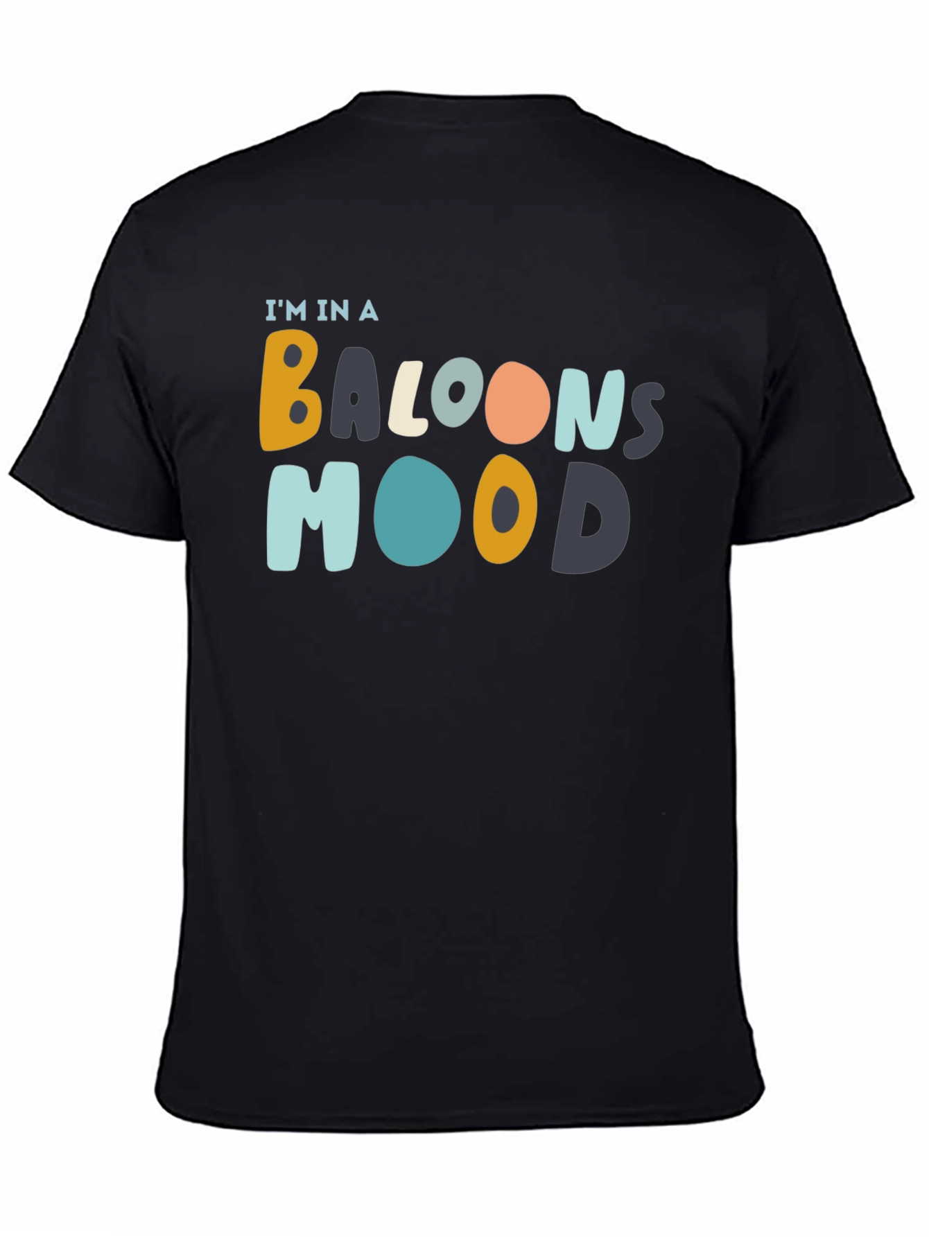 Balloon Mood Black Graphic Tee