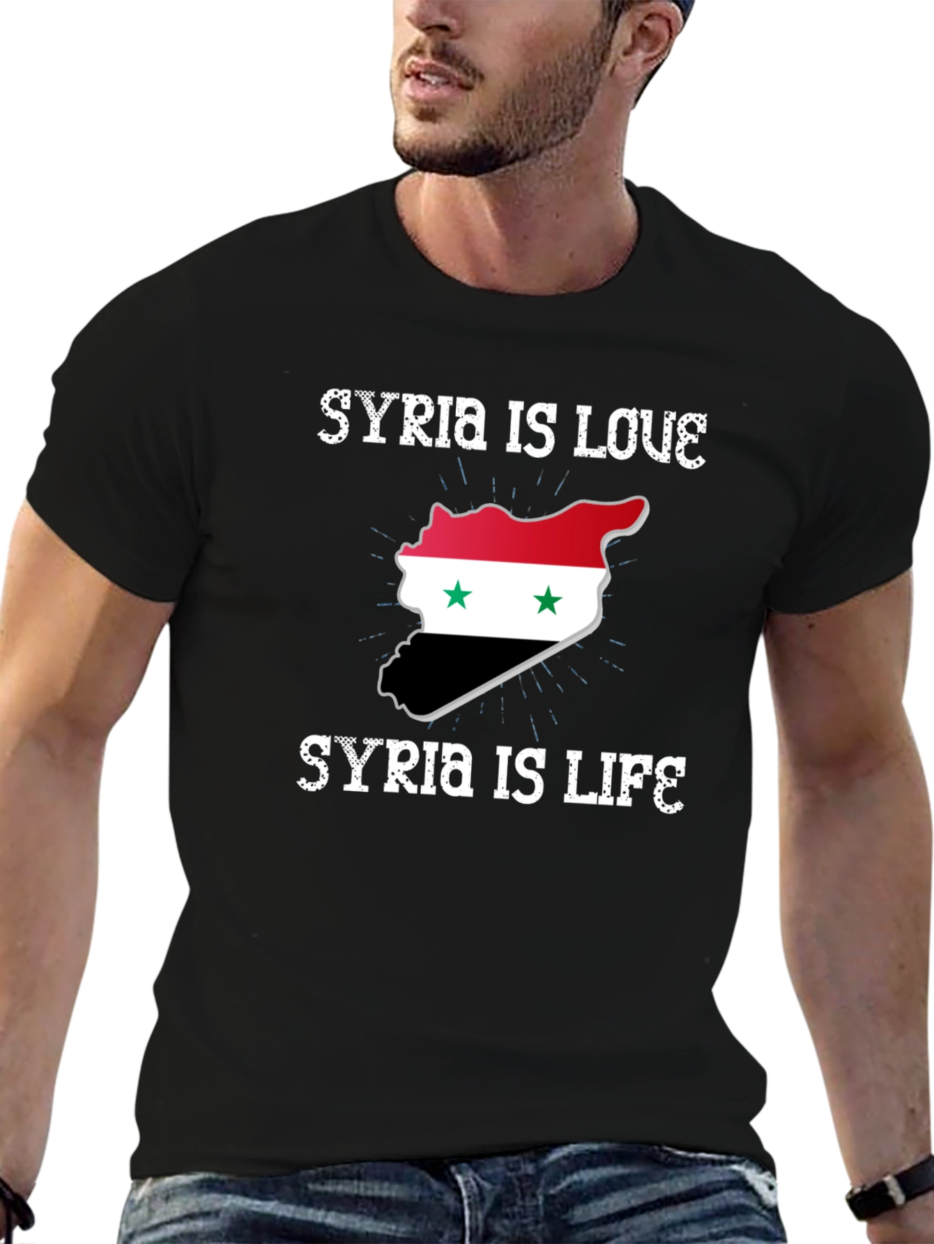 Syria Is Love Syria Is Life Graphic T-Shirt